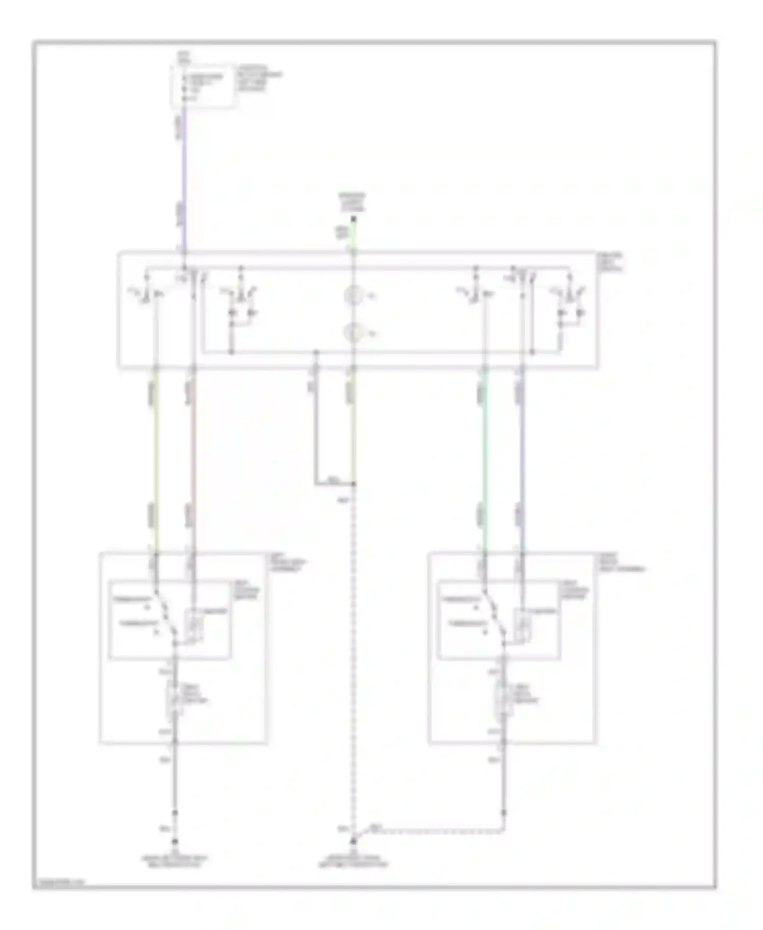 Montero Mitsubishi III (1999-2006): Heated seats circuit