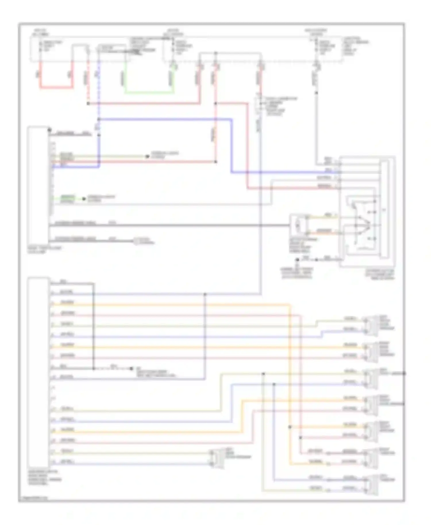 Montero Mitsubishi III (1999-2006): Radio circuit, with amplifier
