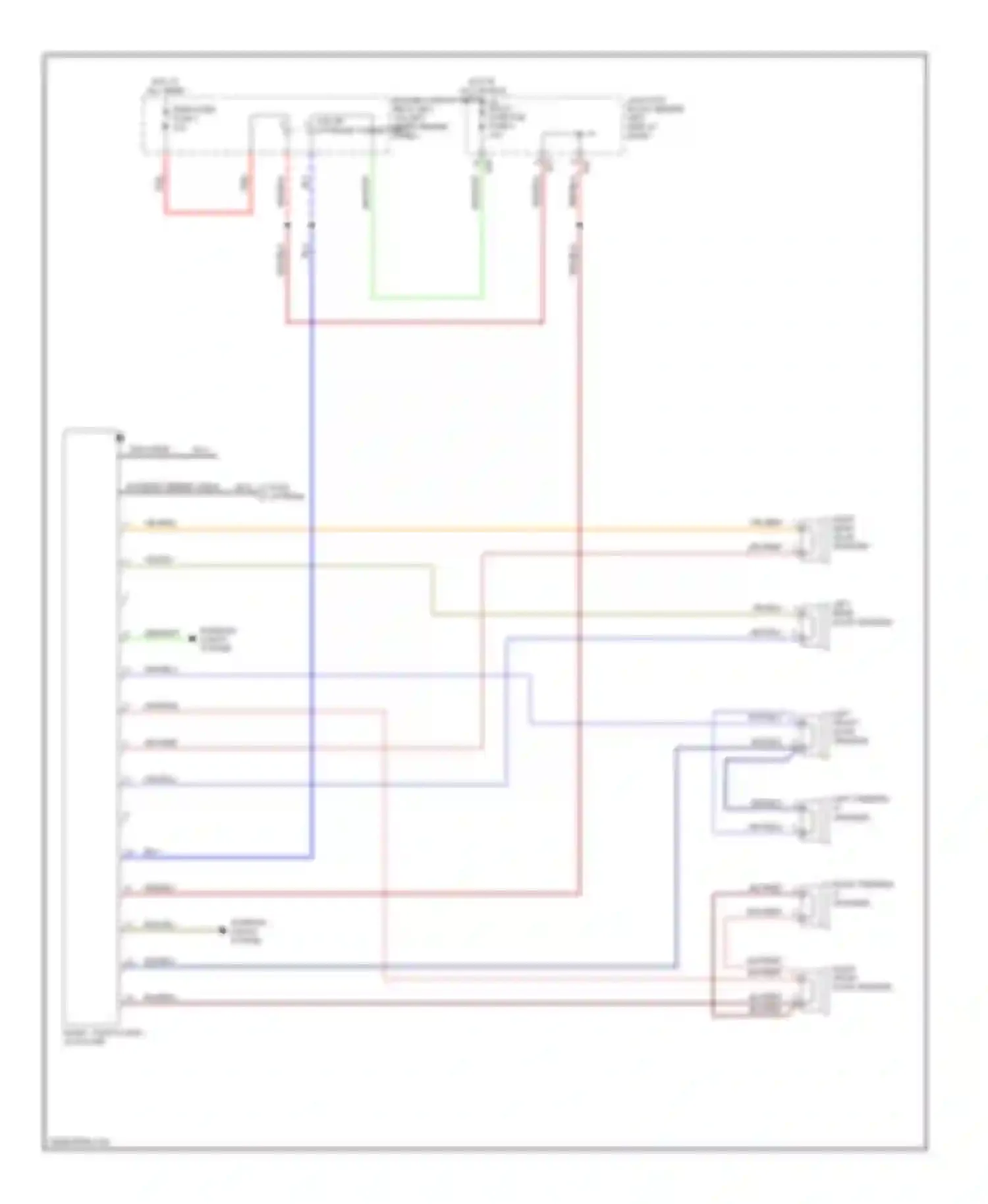 Montero Mitsubishi III (1999-2006): Radio circuit, without amplifier