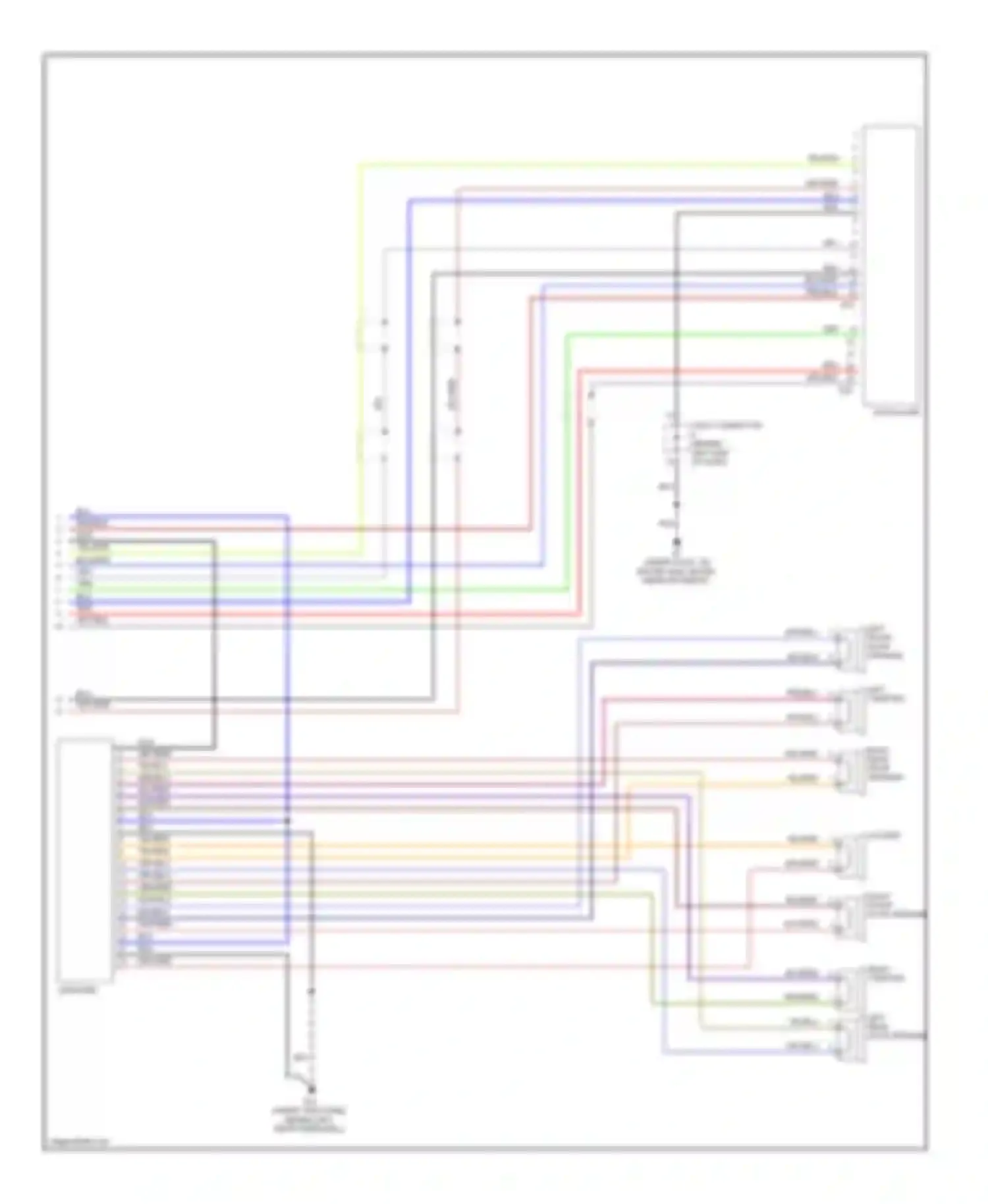 Montero Mitsubishi III (1999-2006): Video system circuit (2 of 2)