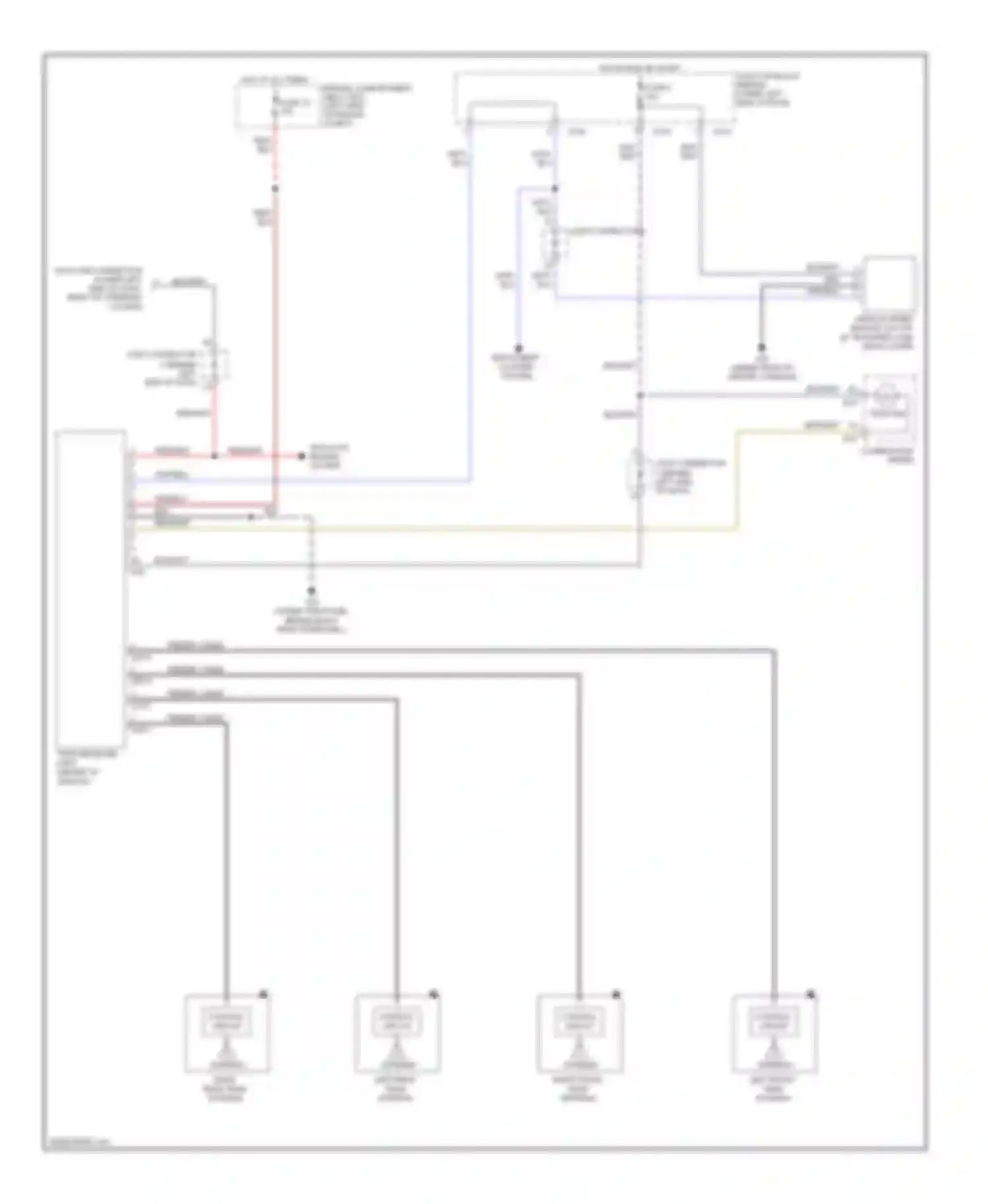 Montero Mitsubishi III (1999-2006): Tire pressure monitoring circuit
