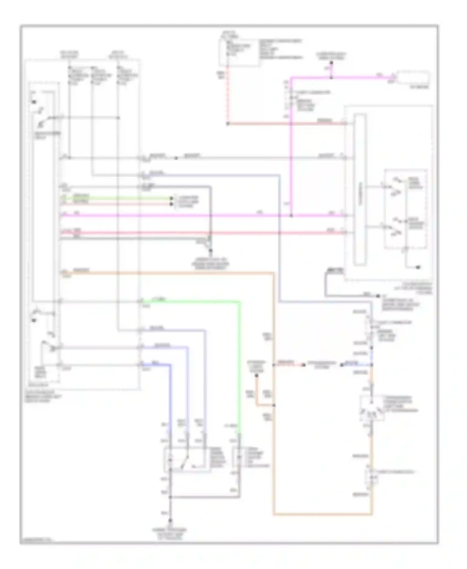 Montero Mitsubishi III (1999-2006): Rear wiper/washer circuit