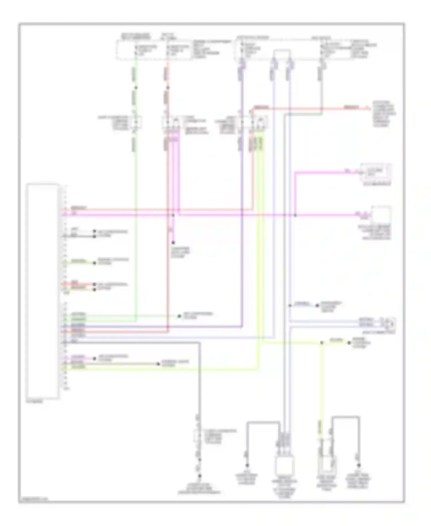 Wiring diagram air conditioning system for Mitsubishi Montero III (1999-2006) (6 of 8)