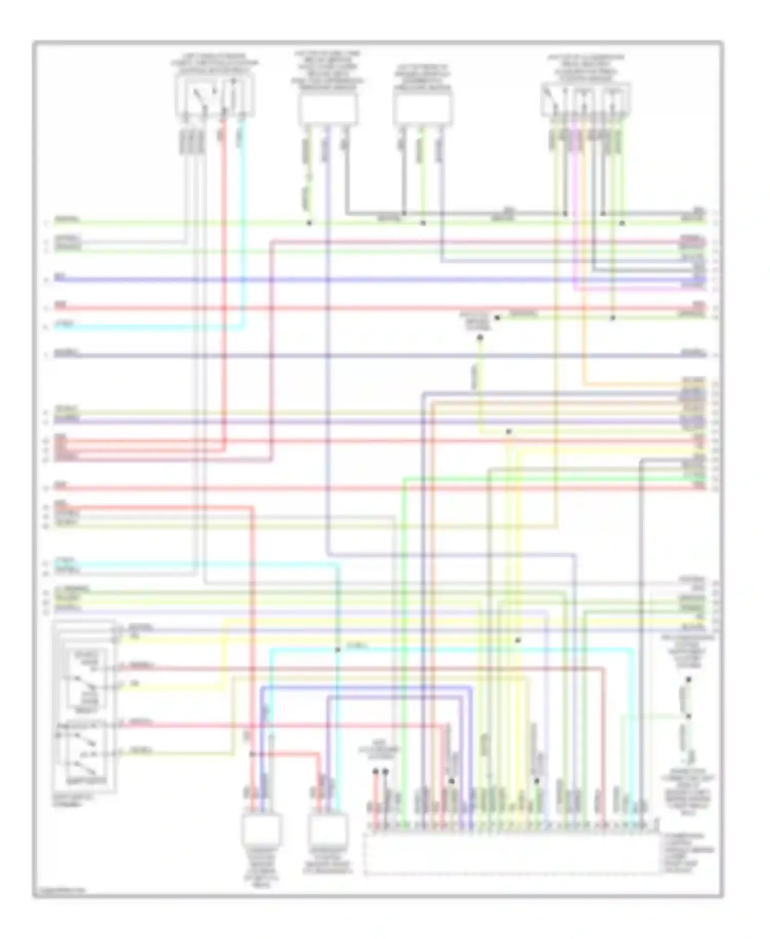Wiring diagram anti-lock brakes system for Mitsubishi Montero III (1999-2006) (6 of 7)