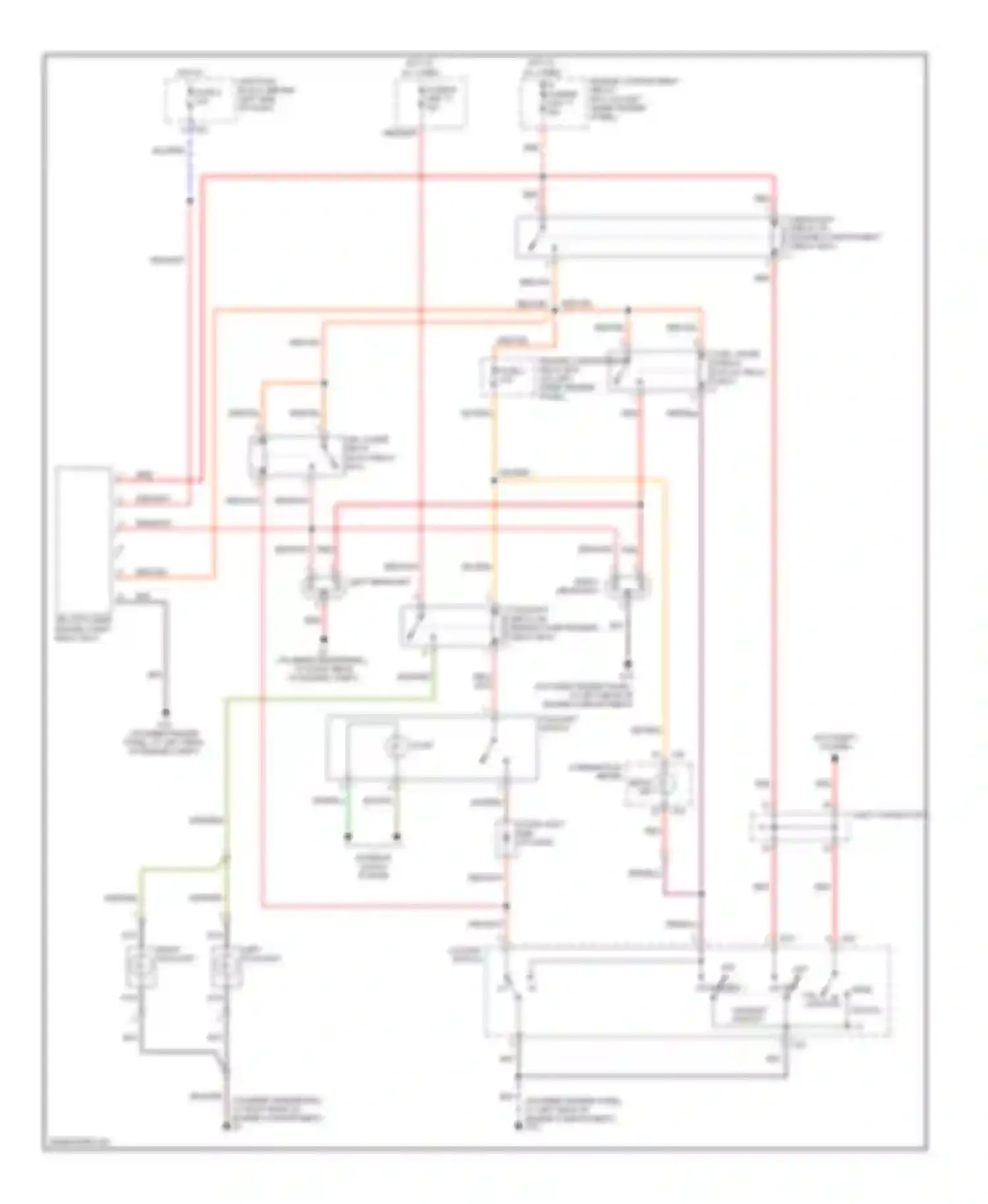 Wiring diagram anti-theft system for Mitsubishi Montero III (1999-2006) (2 of 6)
