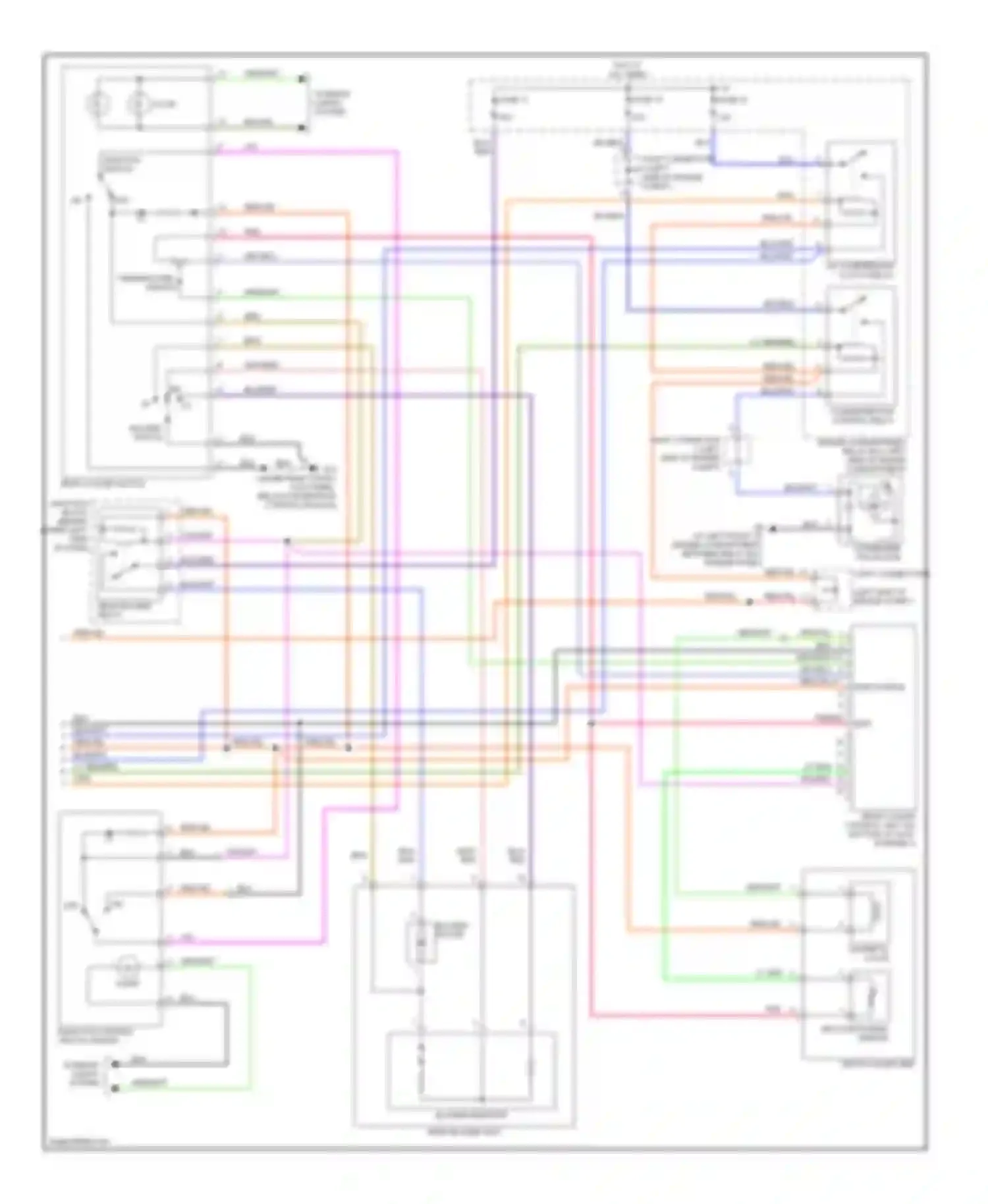 Wiring diagram blk for Mitsubishi Montero III (1999-2006) (10 of 82)
