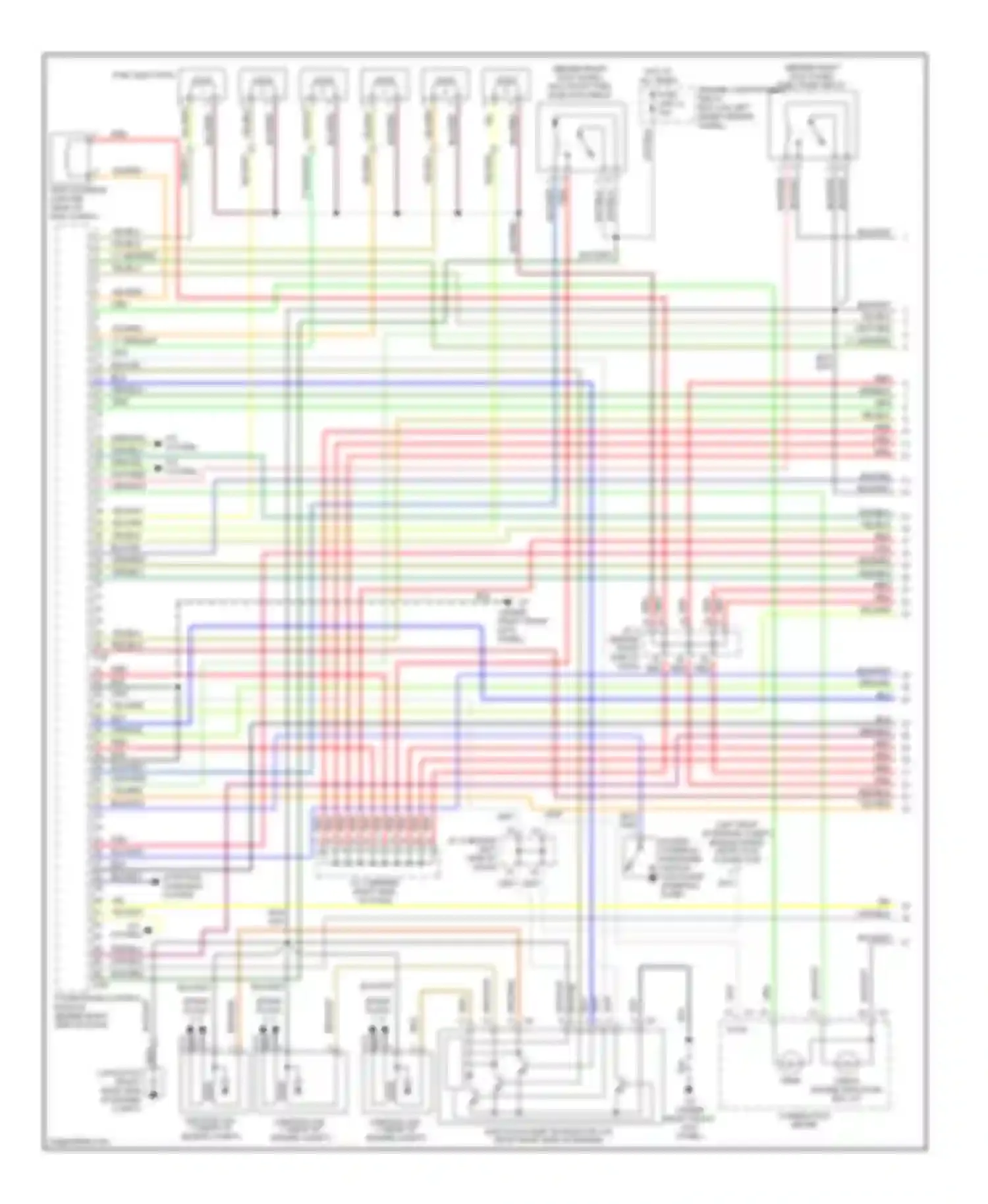 Wiring diagram blu/grn for Mitsubishi Montero III (1999-2006) (7 of 11)