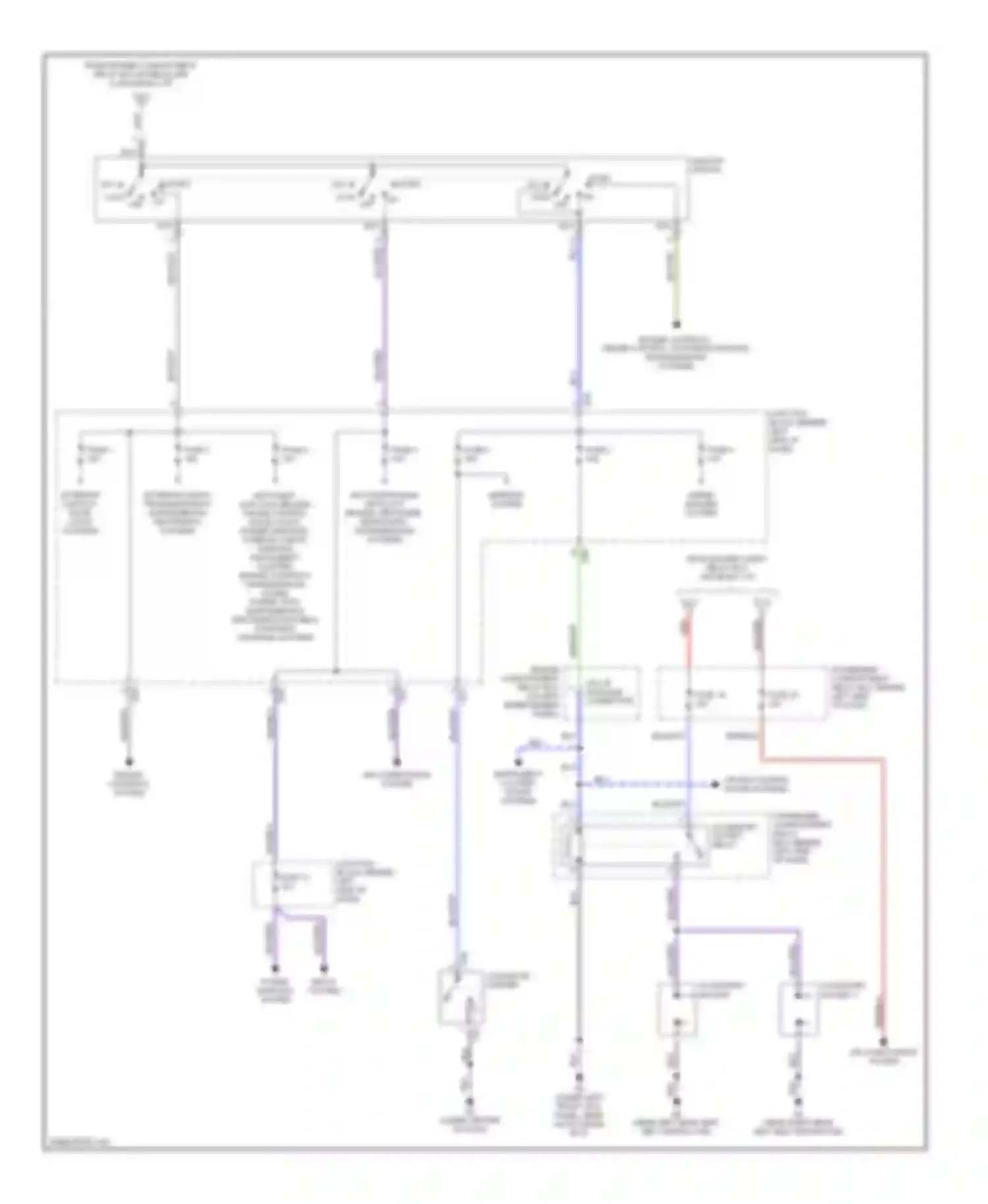 Wiring diagram cigarette lighter for Mitsubishi Montero III (1999-2006) (1 of 2)