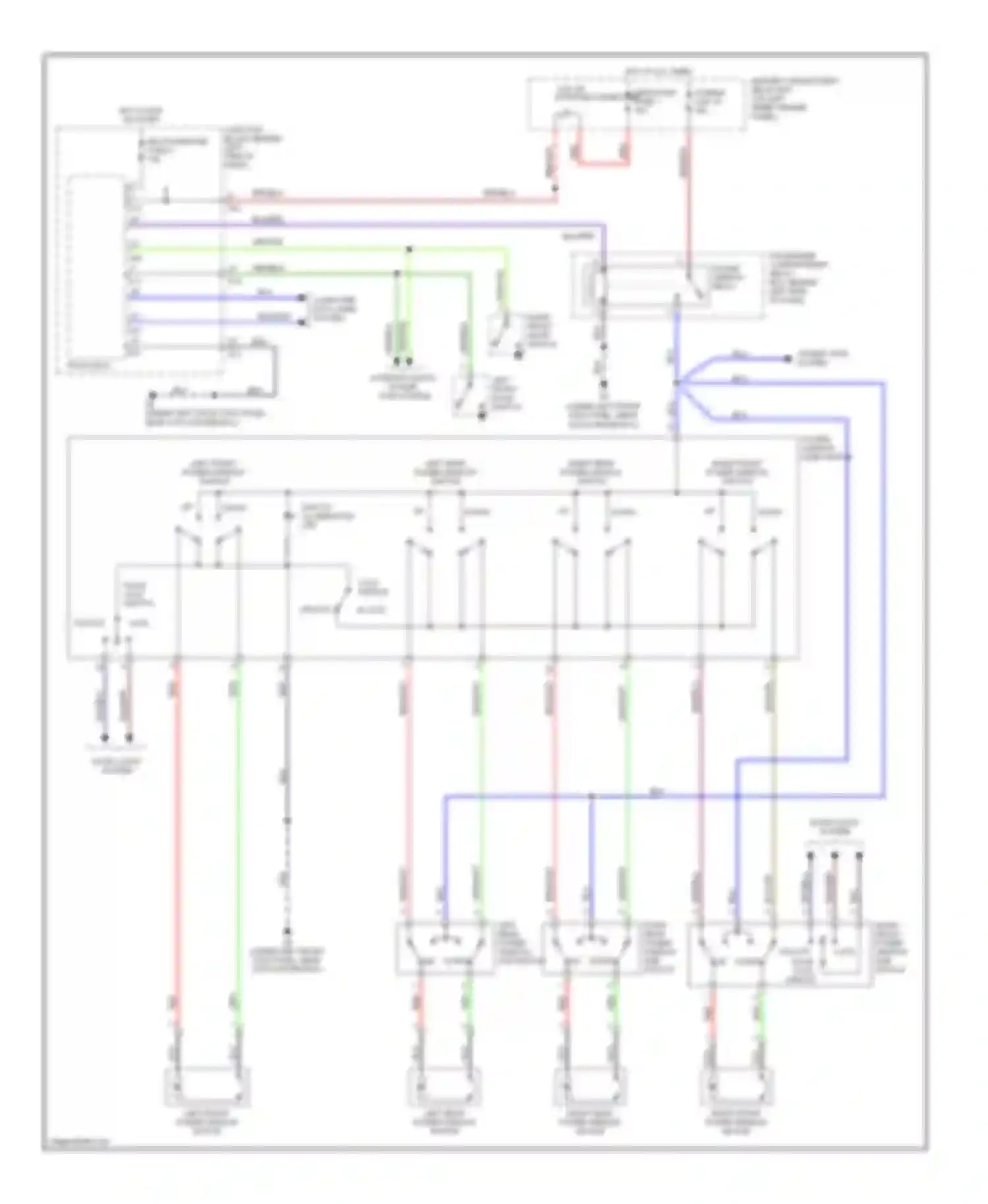 Wiring diagram grn/yel for Mitsubishi Montero III (1999-2006) (32 of 33)