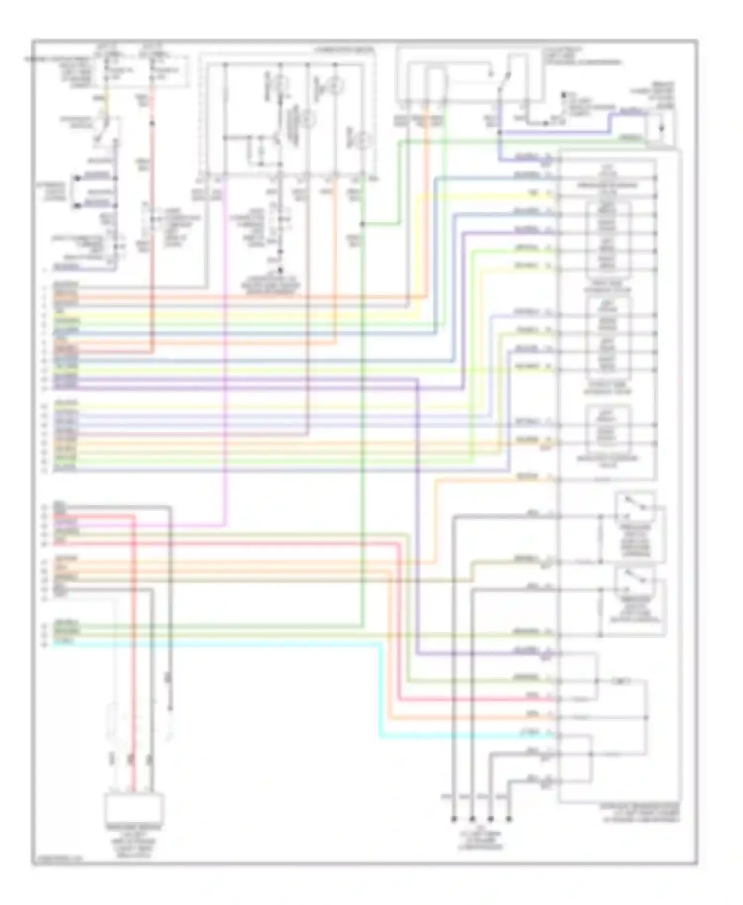 Wiring diagram grn/yel for Mitsubishi Montero III (1999-2006) (3 of 33)