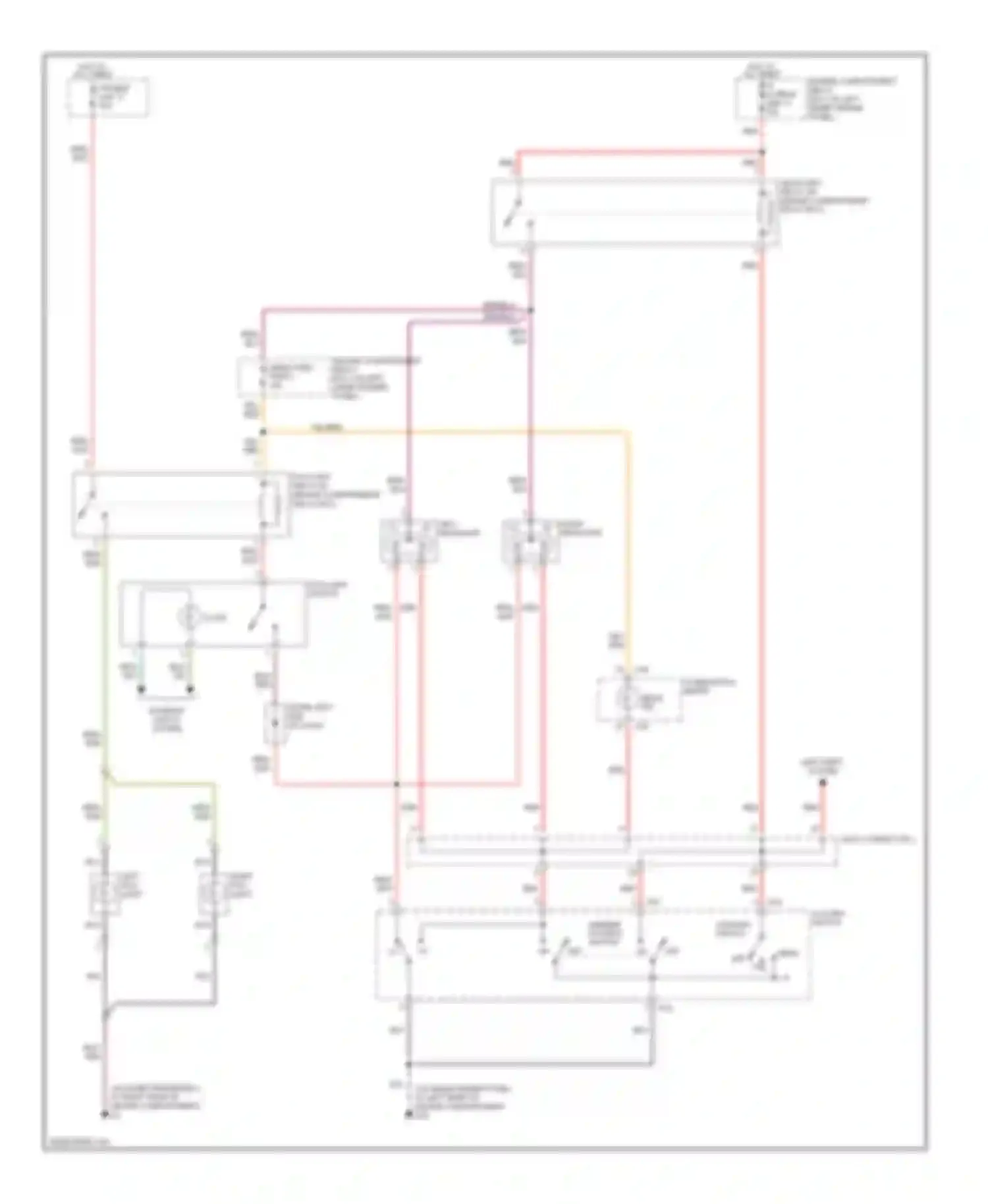 Wiring diagram head off tail for Mitsubishi Montero III (1999-2006) (3 of 4)
