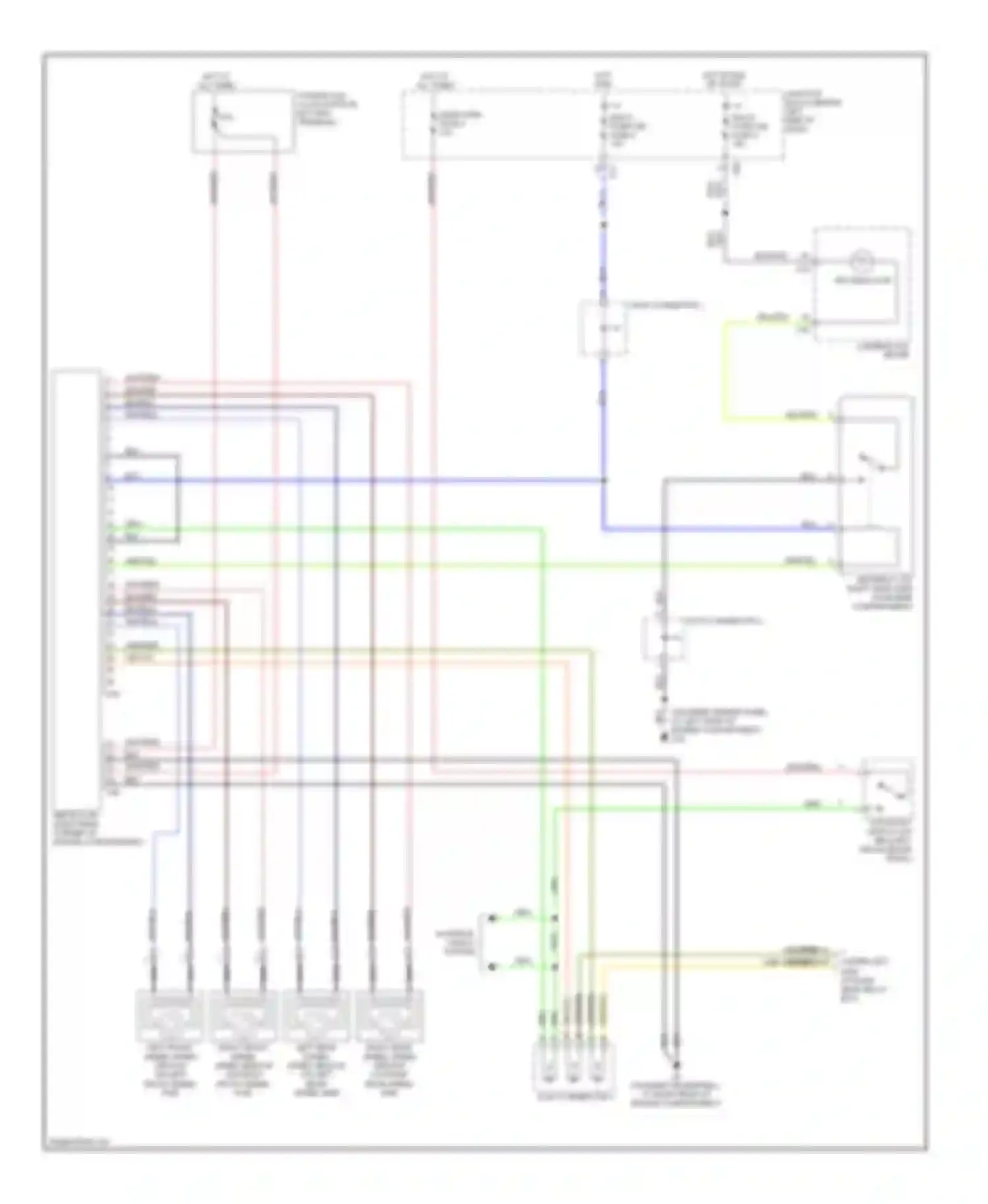 Wiring diagram multi- purpose fuse 8 for Mitsubishi Montero III (1999-2006) (11 of 17)