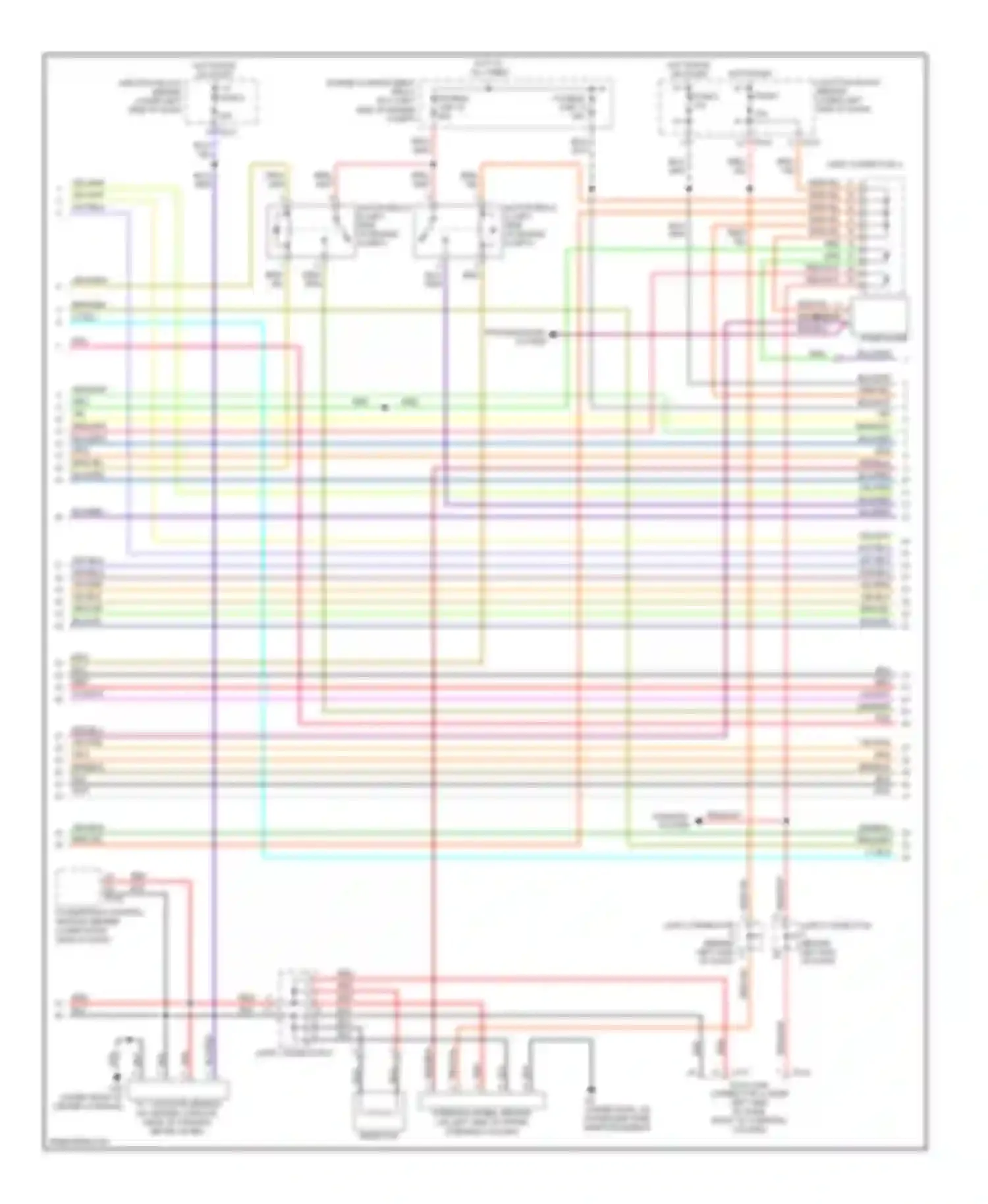 Wiring diagram transmissions system for Mitsubishi Montero III (1999-2006) (2 of 9)