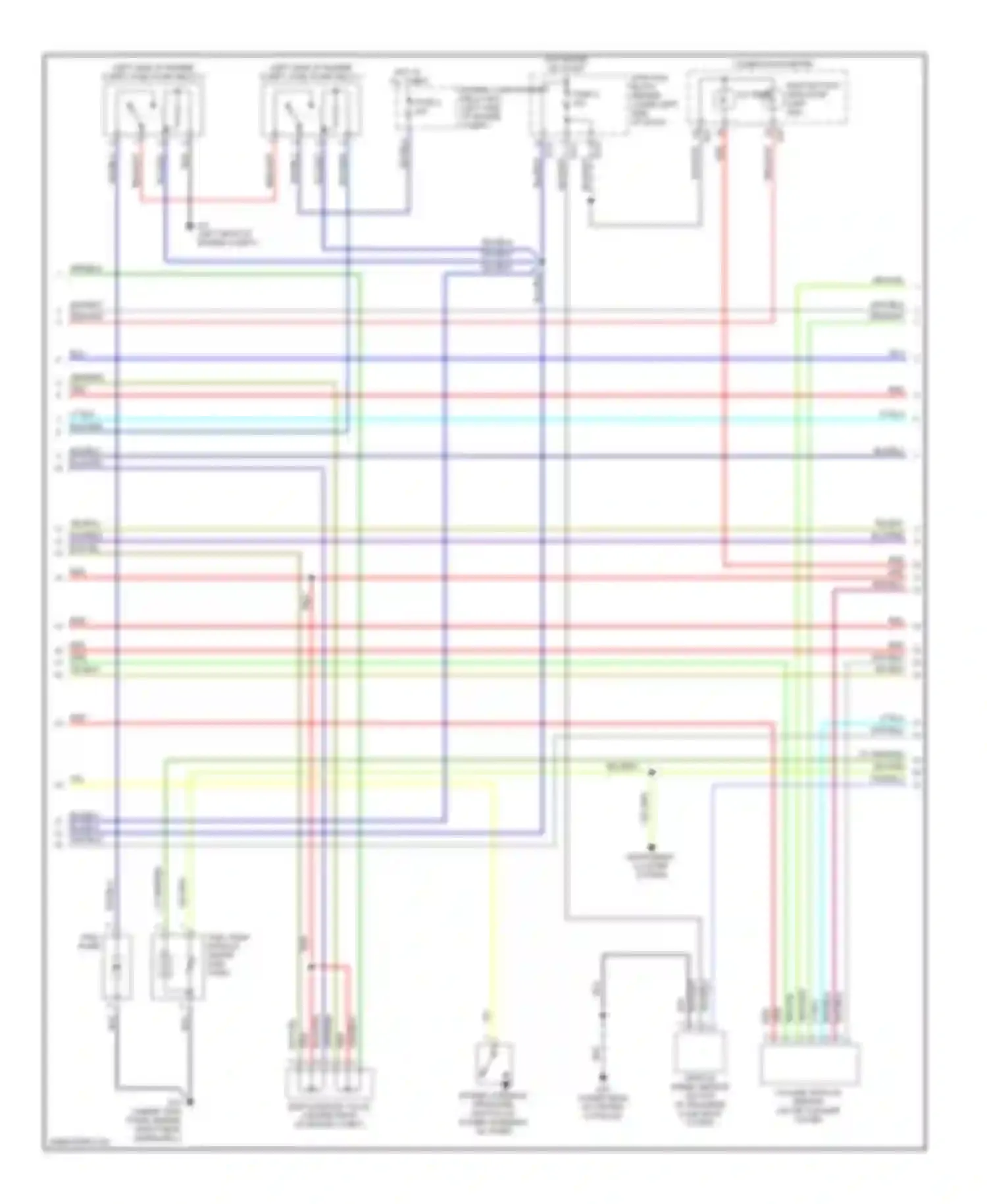 Wiring diagram wht/blu for Mitsubishi Montero III (1999-2006) (8 of 17)
