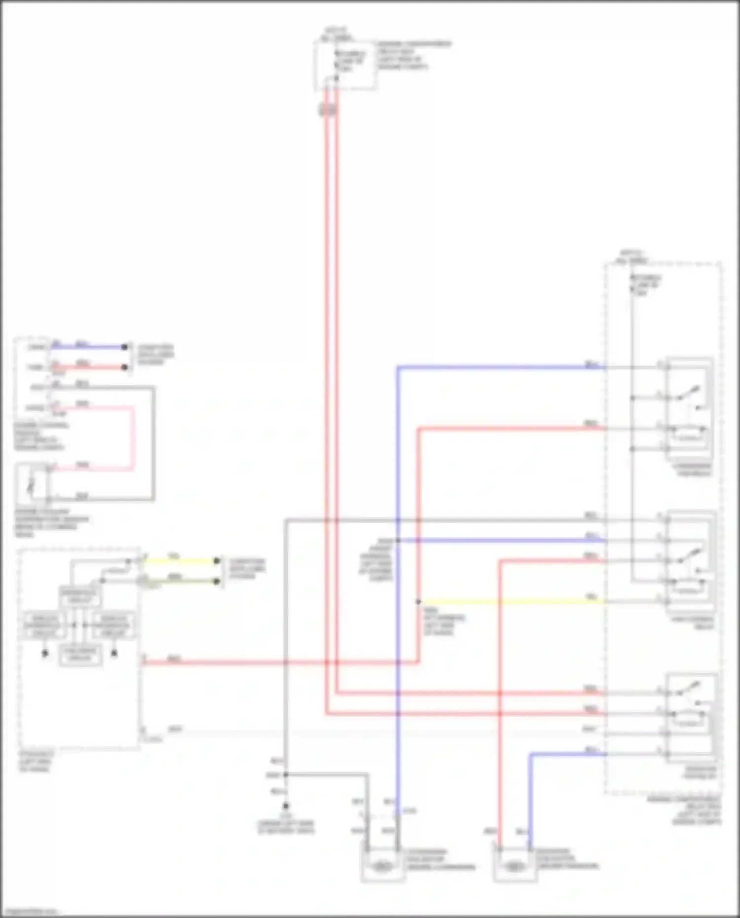Outlander Sport Mitsubishi I facelift 2 (2015-2019): Cooling fan circuit