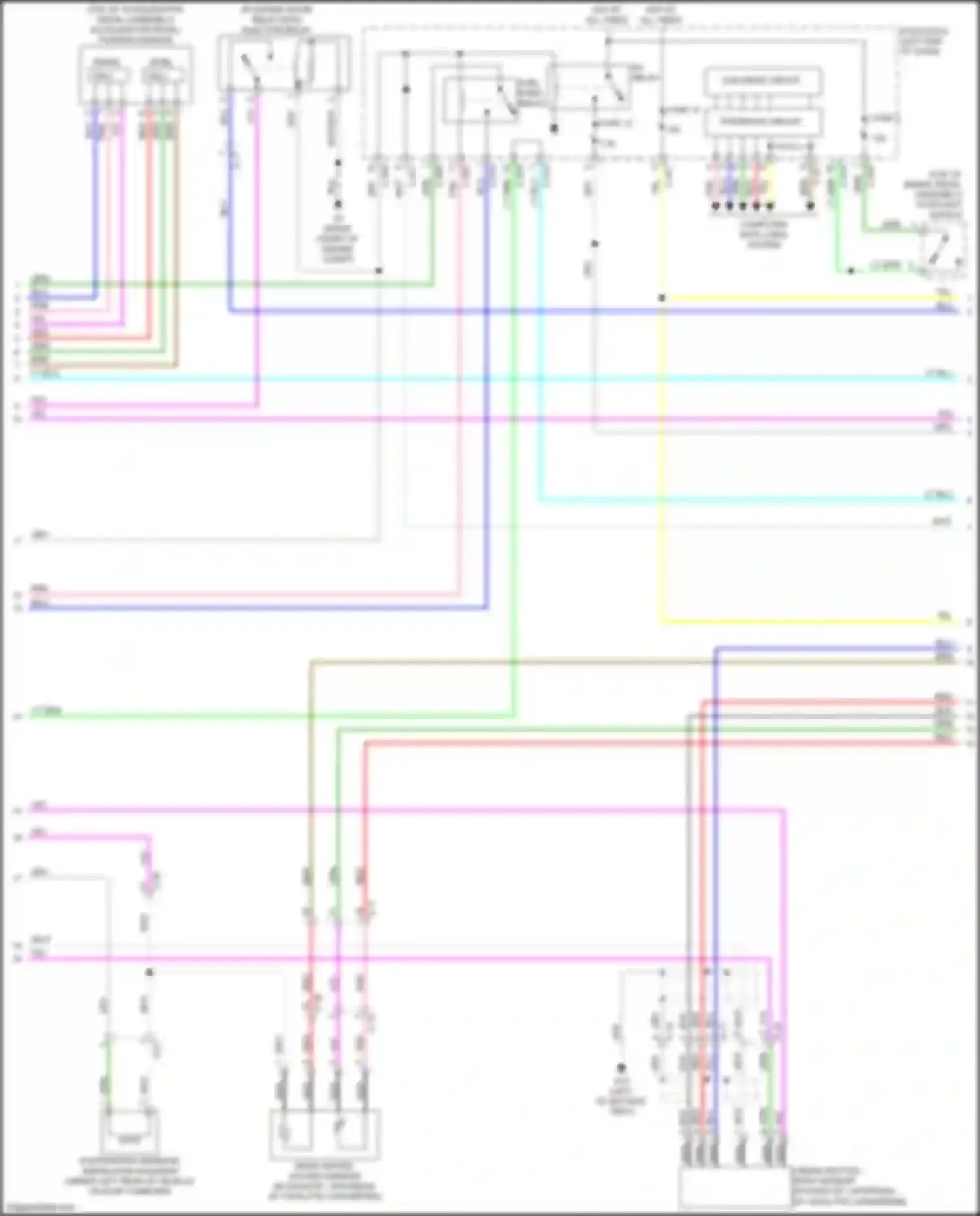 Outlander Sport Mitsubishi I facelift 2 (2015-2019): Wiring diagram engine performance 2.0l (2 of 4)
