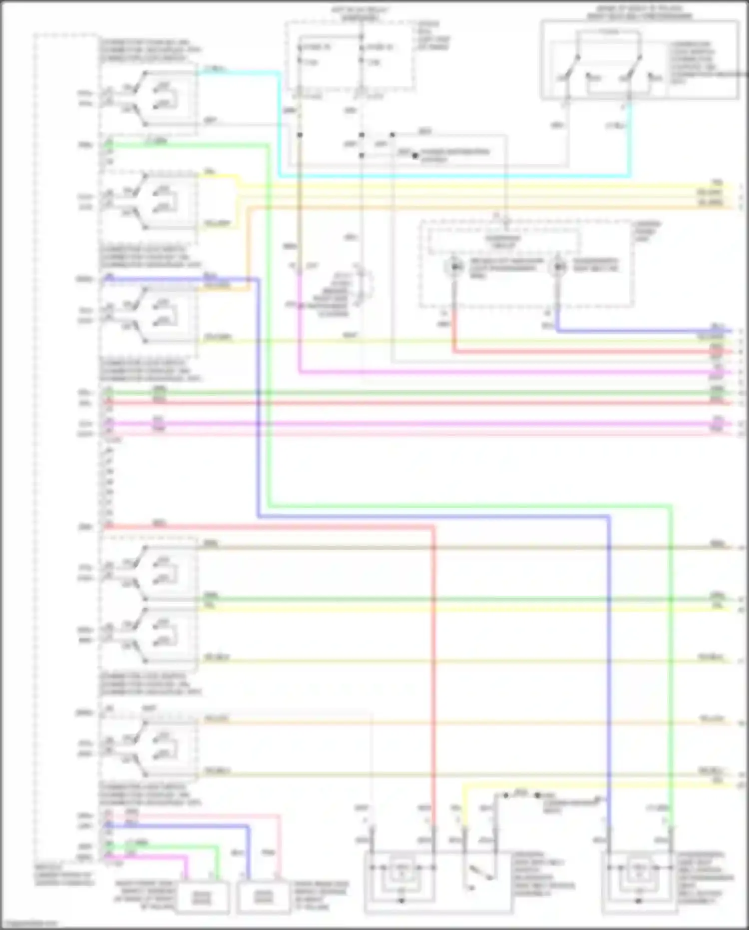 Outlander Sport Mitsubishi I facelift 2 (2015-2019): Supplemental restraints circuit (1 of 4)