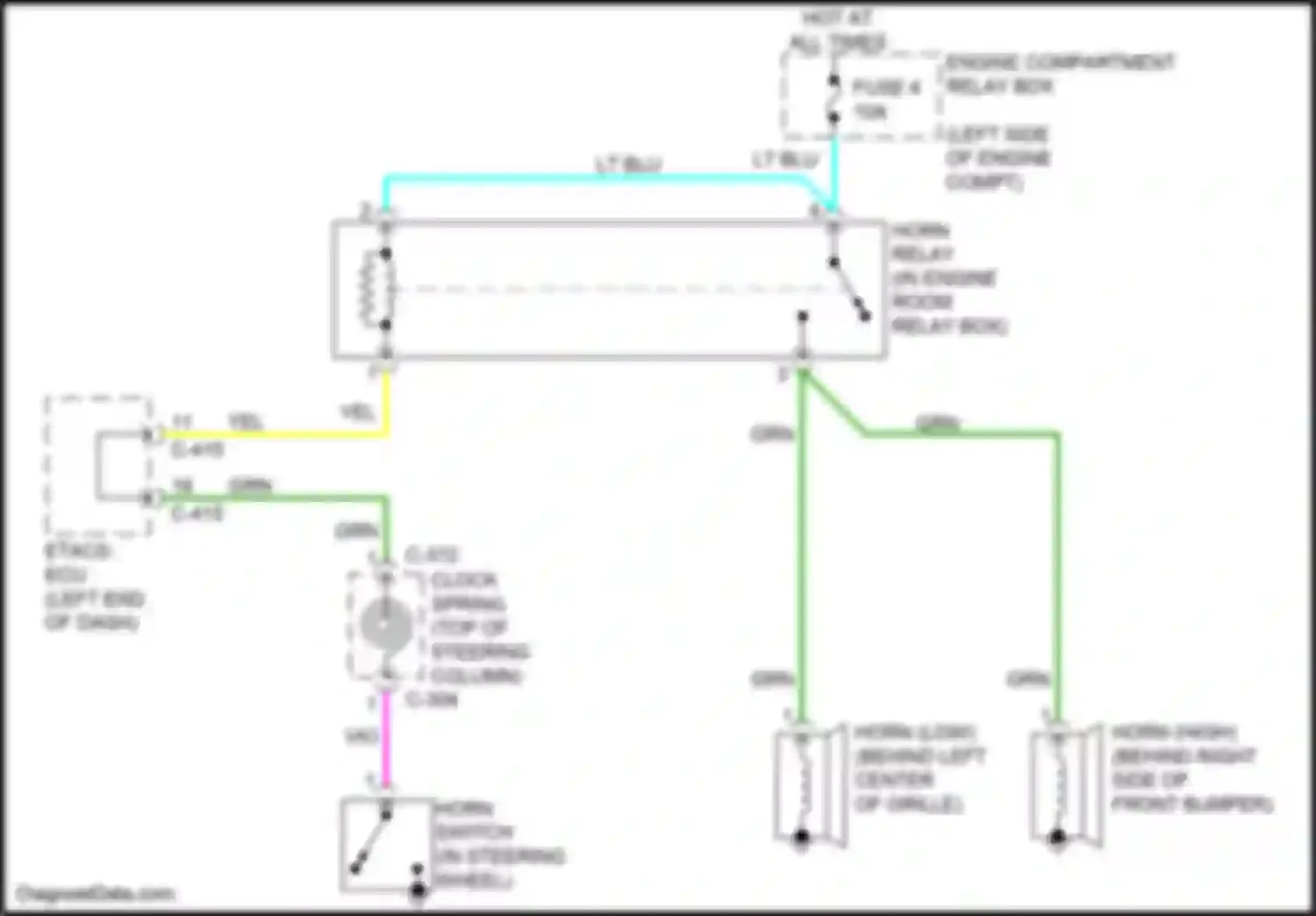 Wiring diagram 11 c-410 for Mitsubishi Outlander Sport I facelift 2 (2015-2019) (1 of 1)