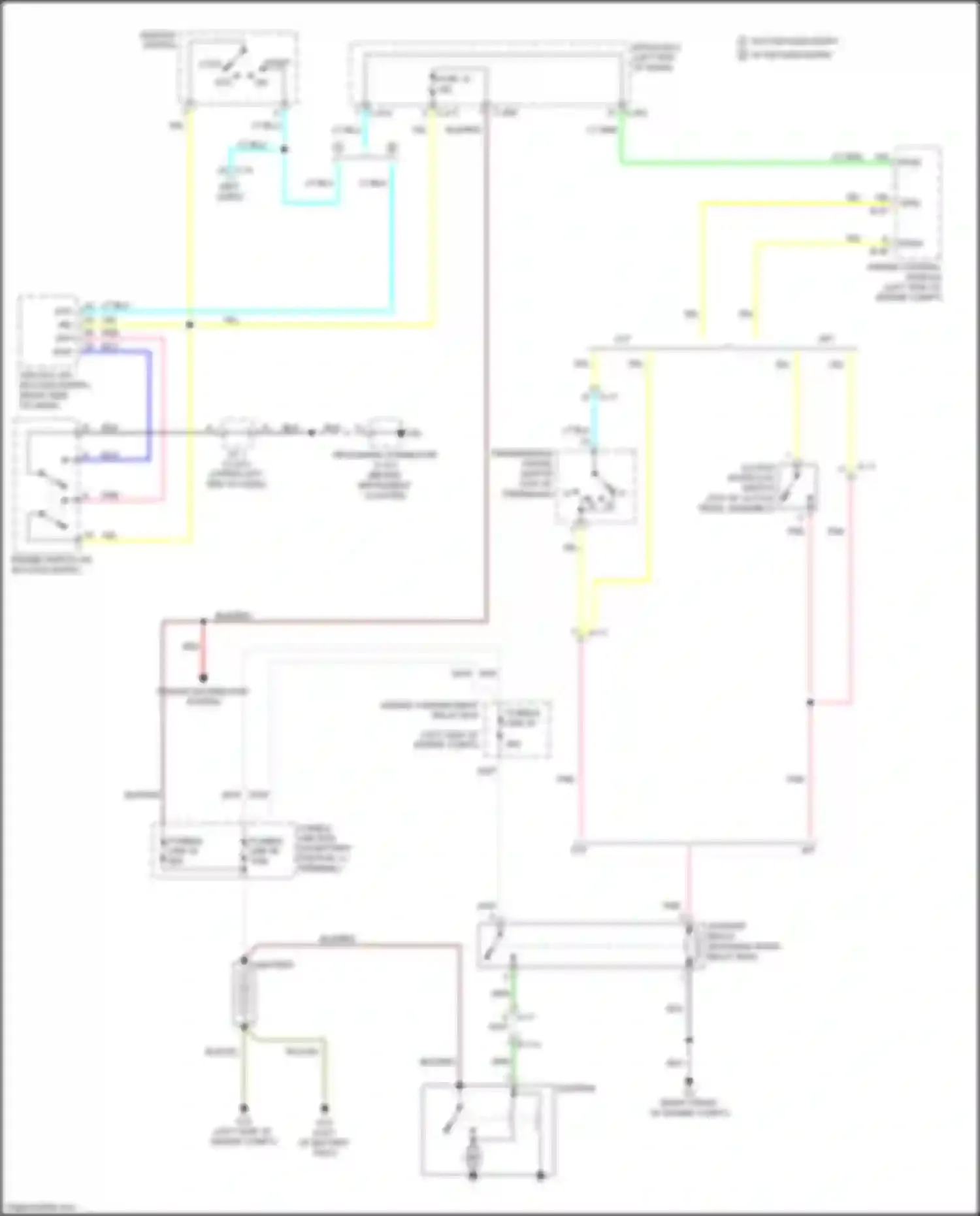Wiring diagram clutch interlock switch for Mitsubishi Outlander Sport I facelift 2 (2015-2019) (1 of 1)