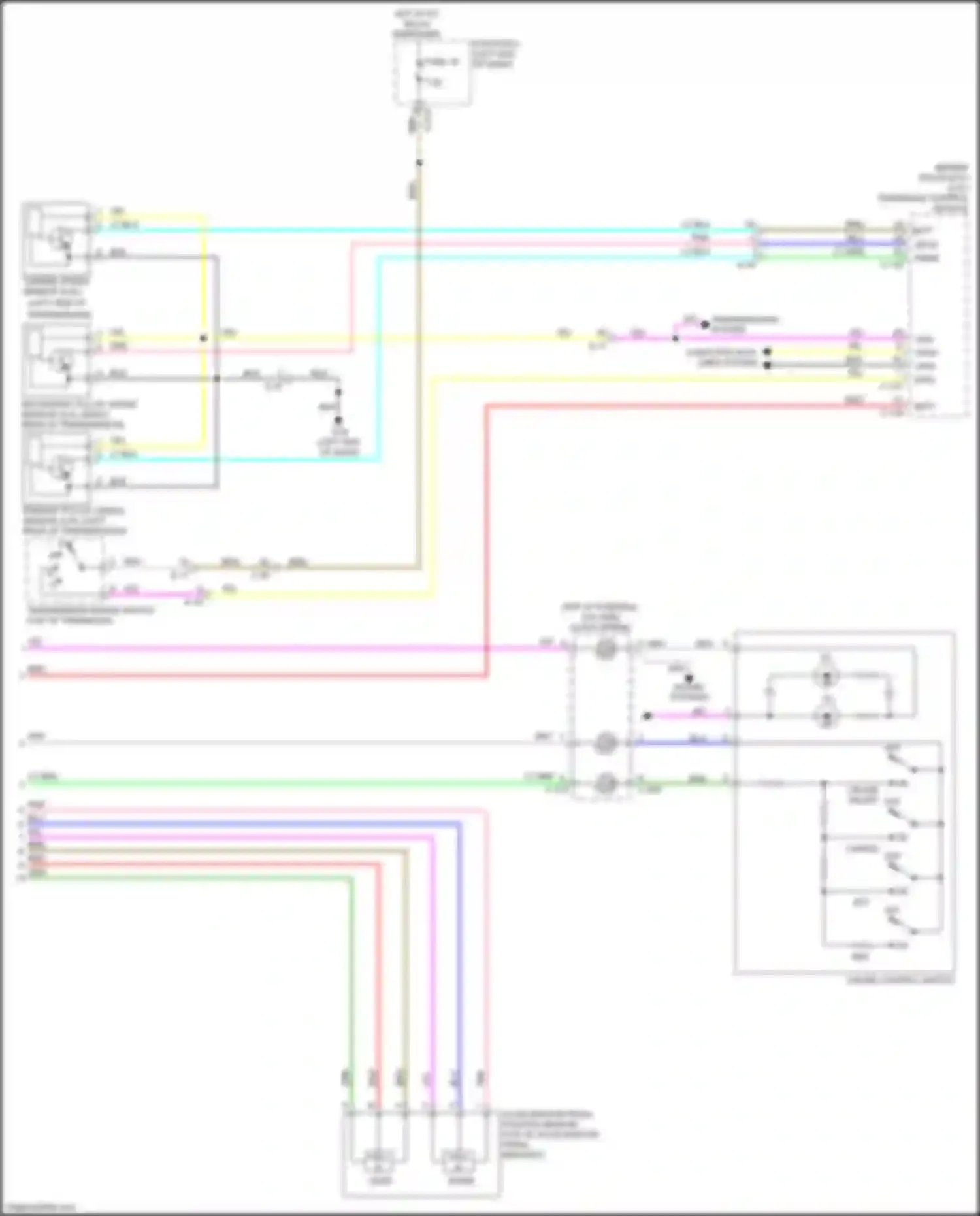 Wiring diagram cruise control switch for Mitsubishi Outlander Sport I facelift 2 (2015-2019) (1 of 2)