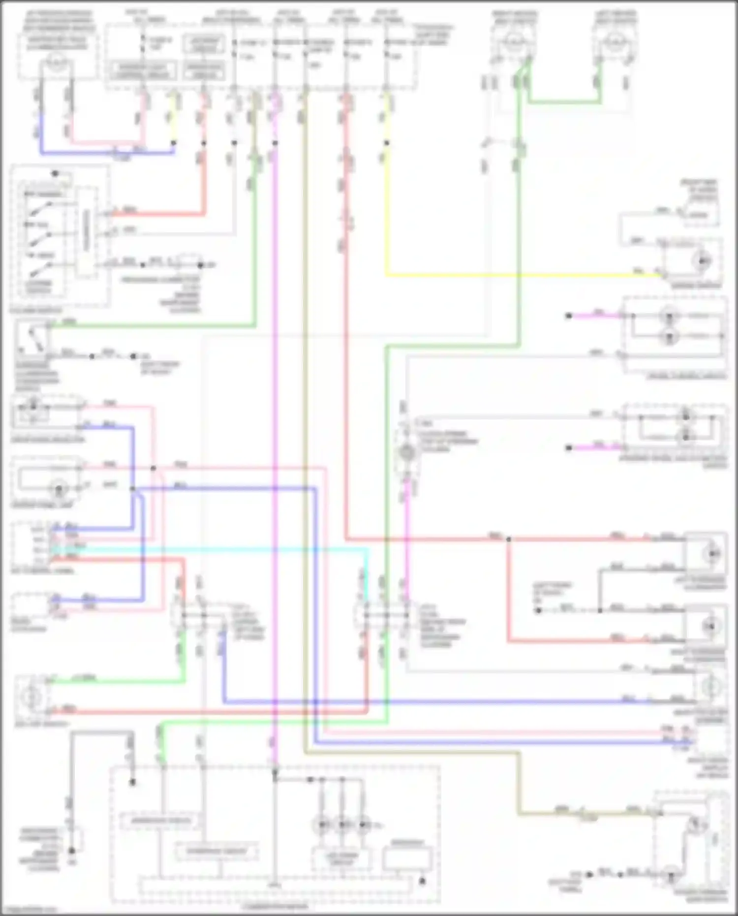 Wiring diagram cruise control switch for Mitsubishi Outlander Sport I facelift 2 (2015-2019) (2 of 2)