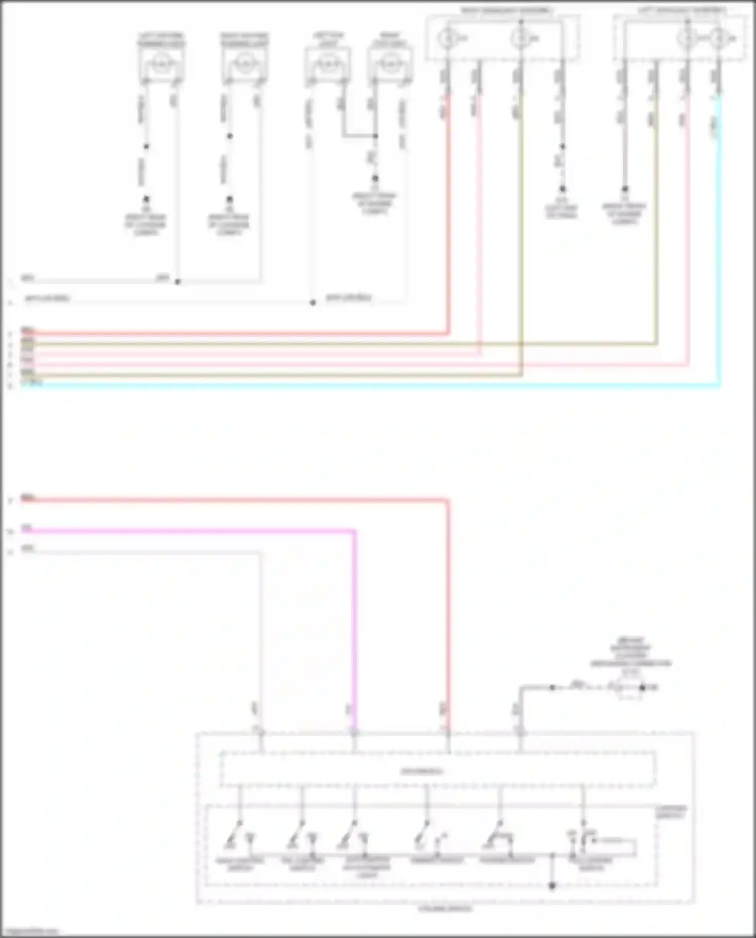 Wiring diagram dimmer switch for Mitsubishi Outlander Sport I facelift 2 (2015-2019) (2 of 2)