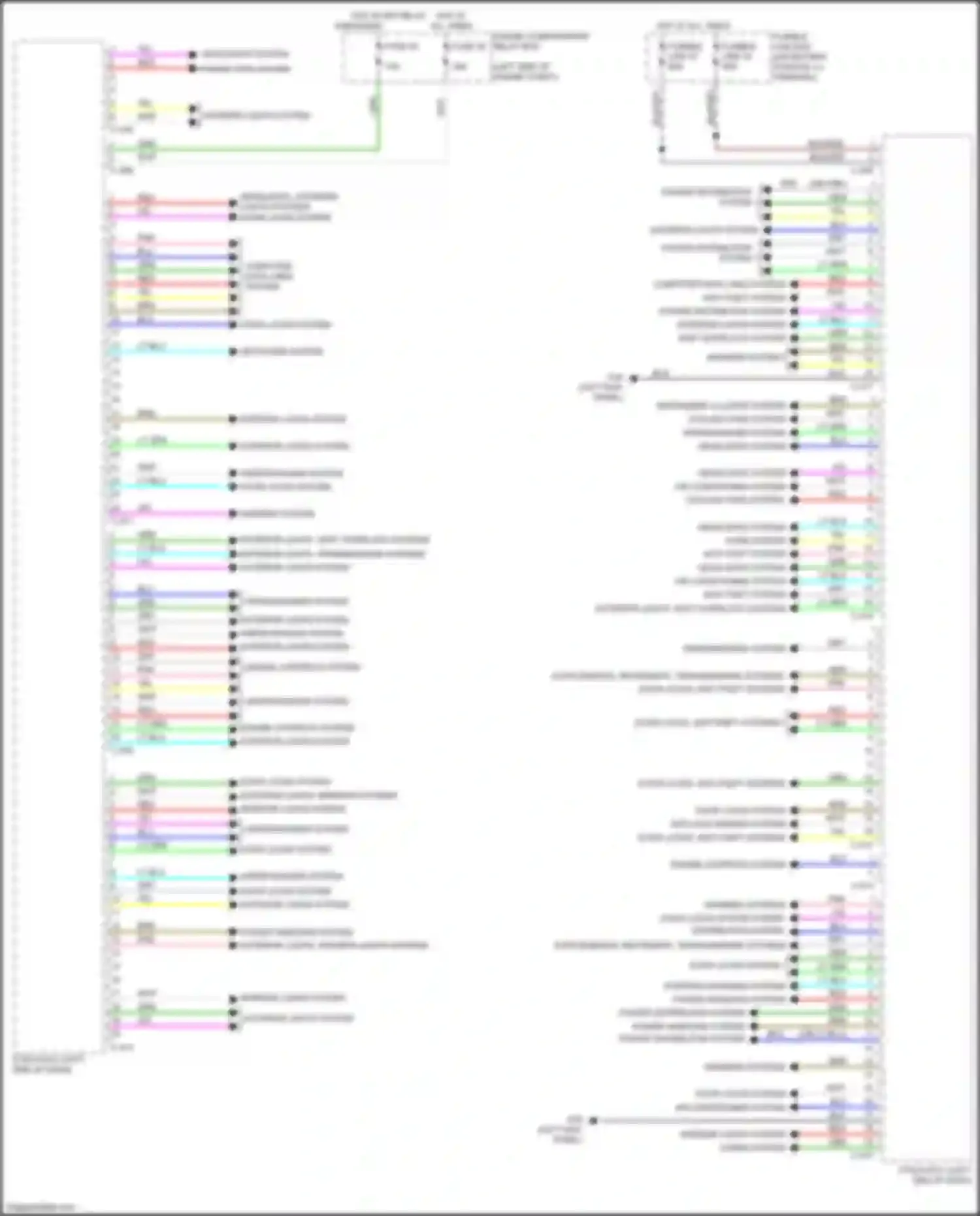 Wiring diagram engine compartment relay box for Mitsubishi Outlander Sport I facelift 2 (2015-2019) (2 of 20)