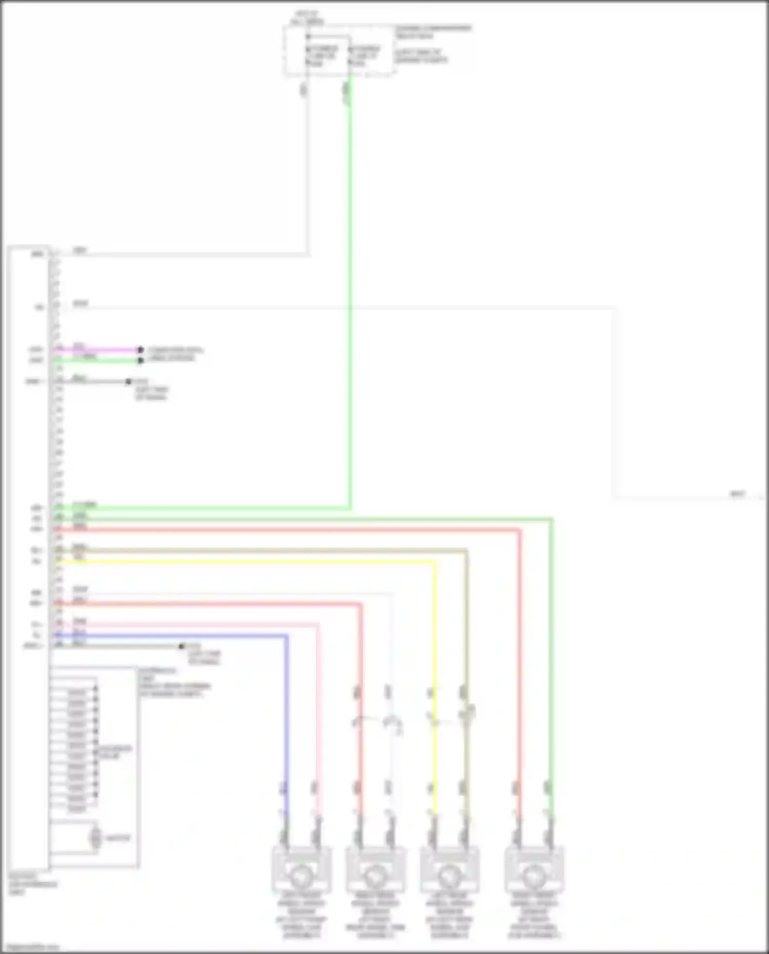 Wiring diagram engine compartment relay box for Mitsubishi Outlander Sport I facelift 2 (2015-2019) (13 of 20)