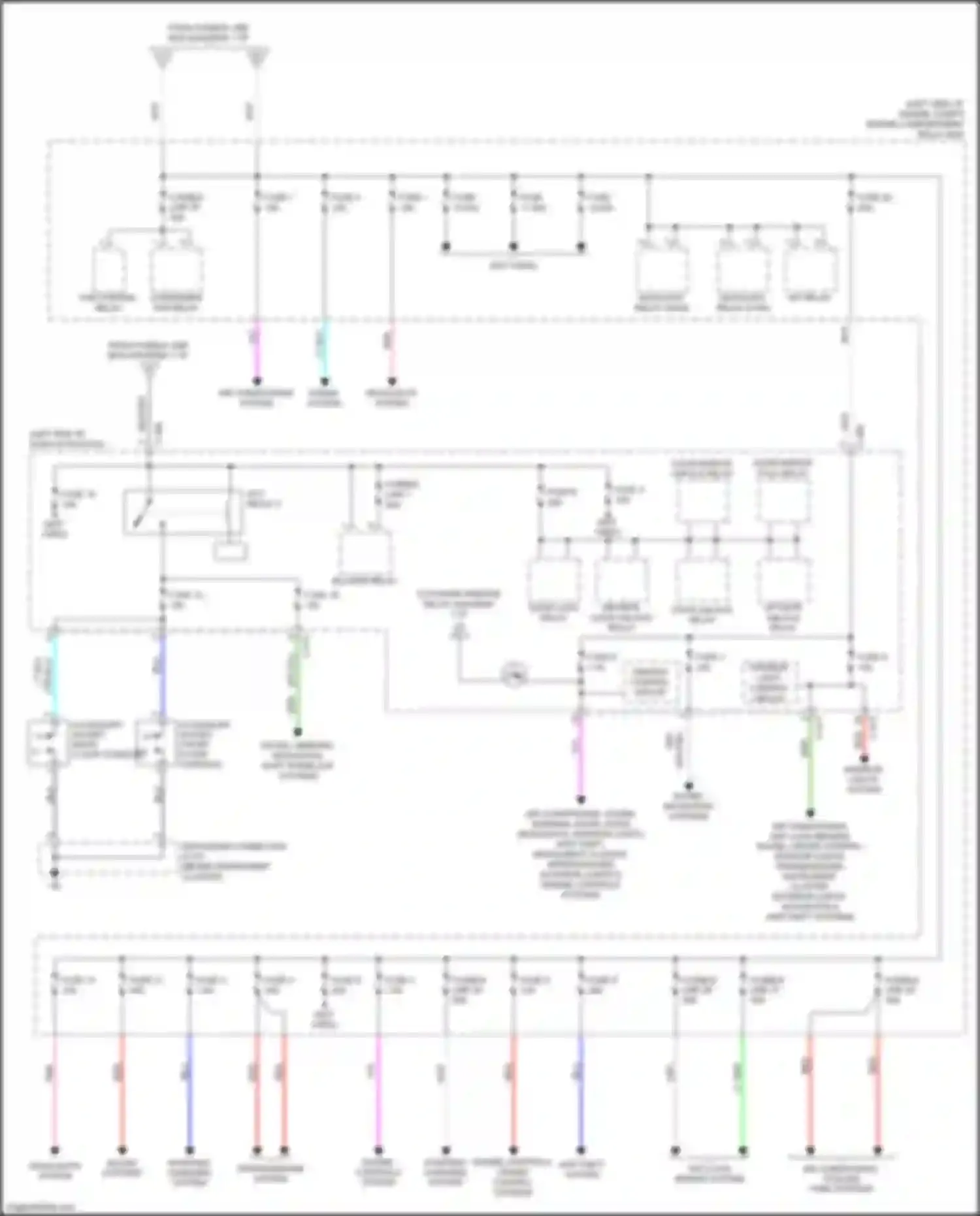 Wiring diagram fuse 3 for Mitsubishi Outlander Sport I facelift 2 (2015-2019) (4 of 4)