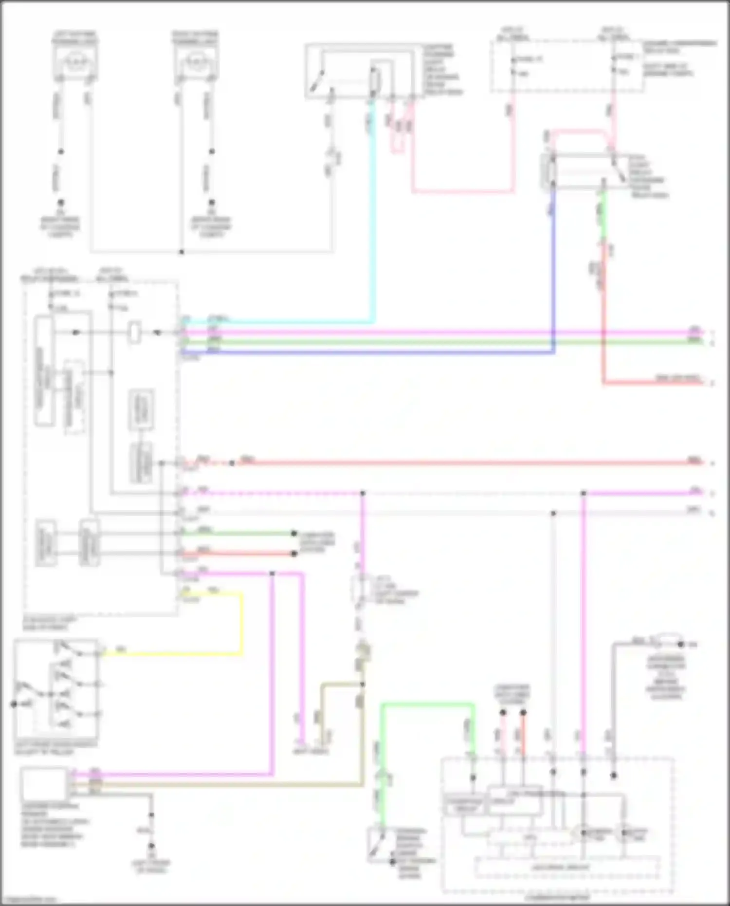 Wiring diagram headlight backup for Mitsubishi Outlander Sport I facelift 2 (2015-2019) (1 of 2)