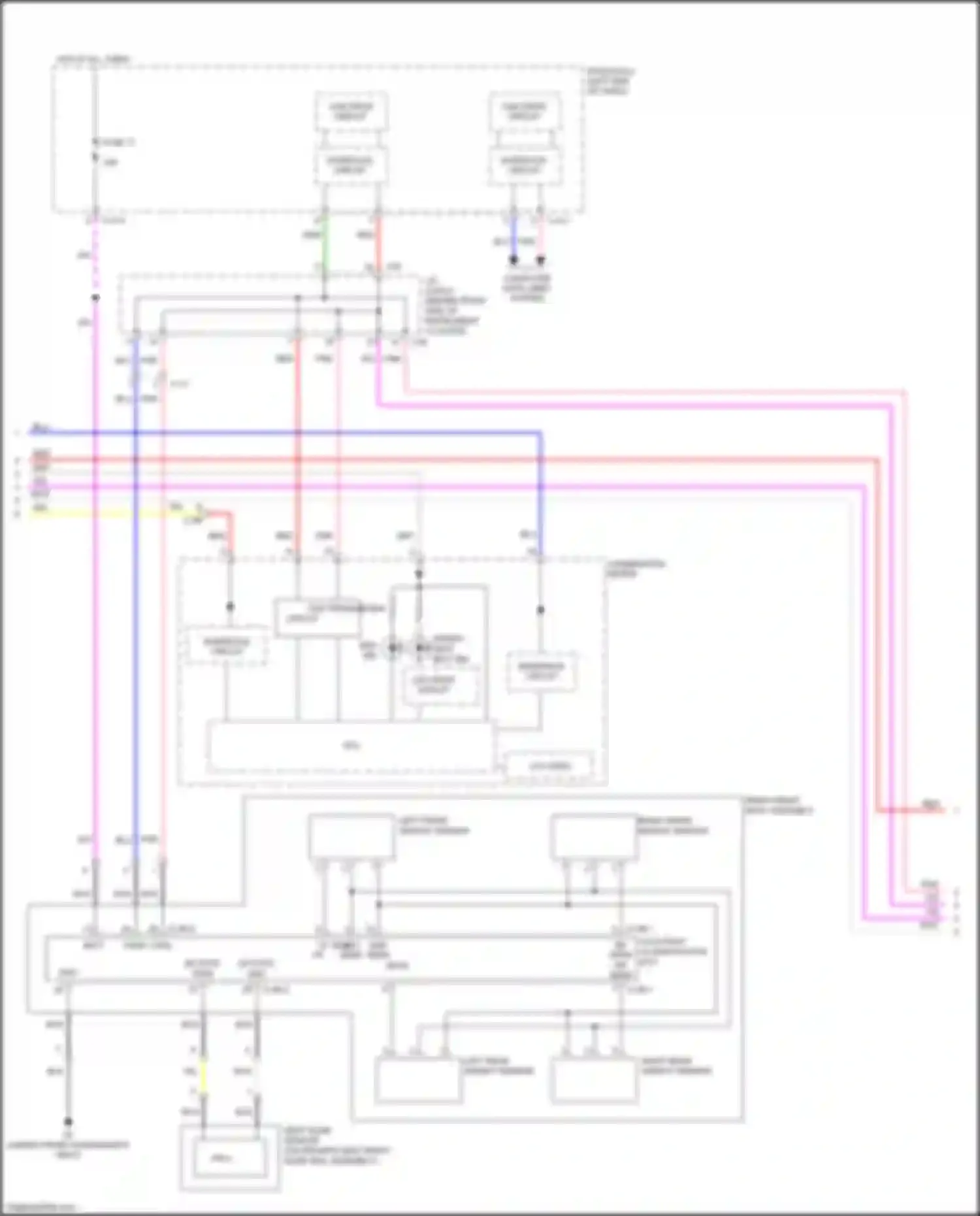 Wiring diagram interface circuit for Mitsubishi Outlander Sport I facelift 2 (2015-2019) (9 of 39)