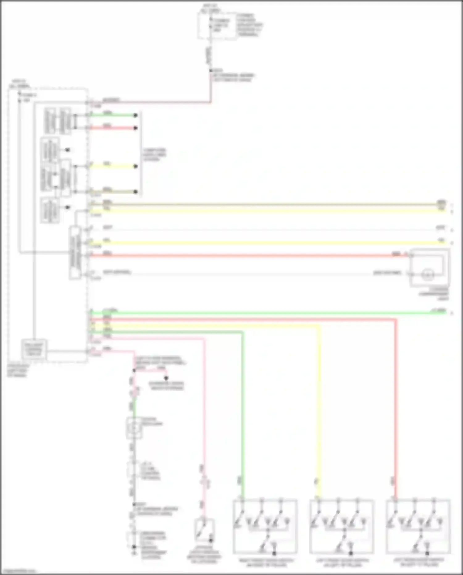 Wiring diagram liftgate latch switch for Mitsubishi Outlander Sport I facelift 2 (2015-2019) (1 of 8)