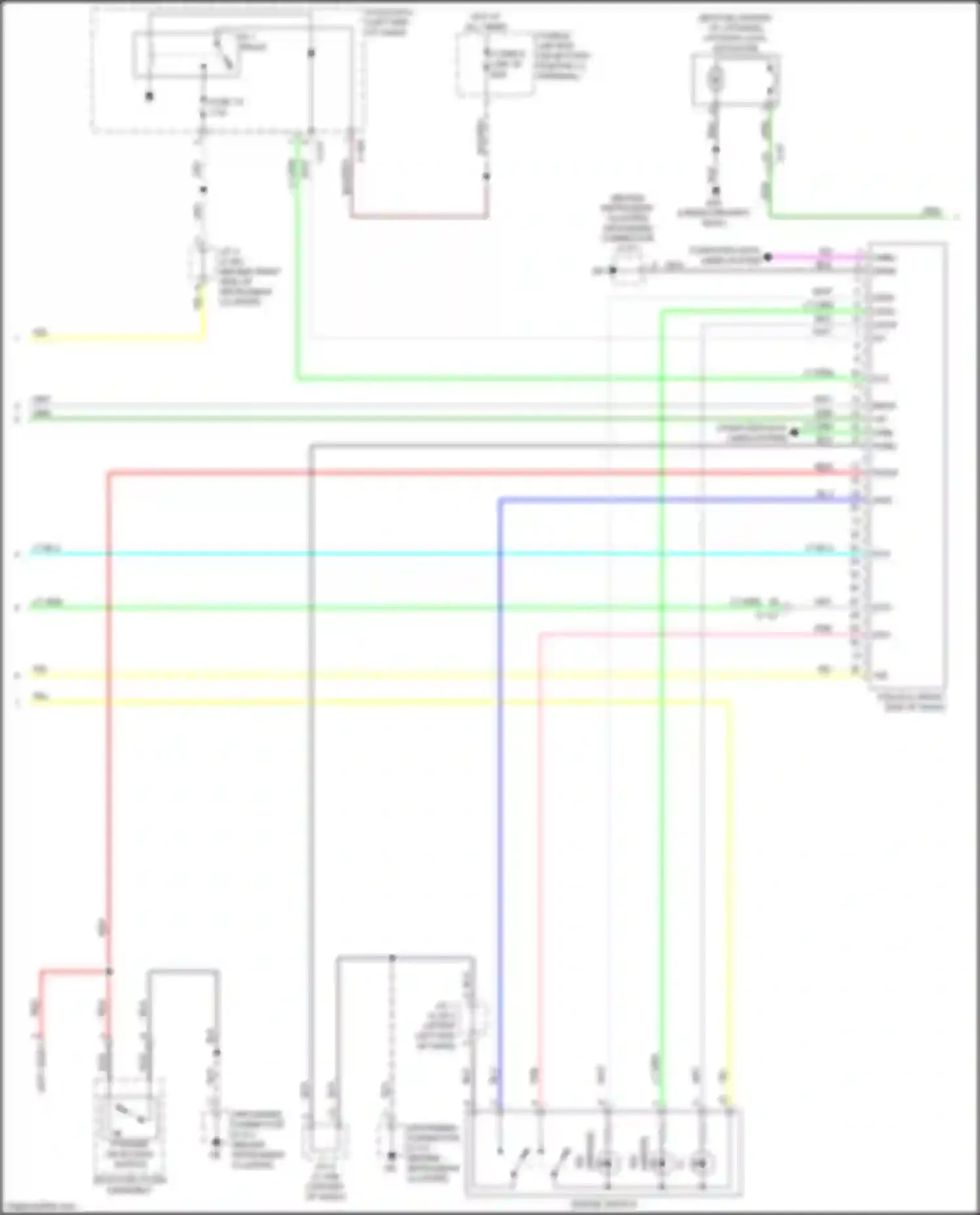 Wiring diagram p range detection switch for Mitsubishi Outlander Sport I facelift 2 (2015-2019) (1 of 3)