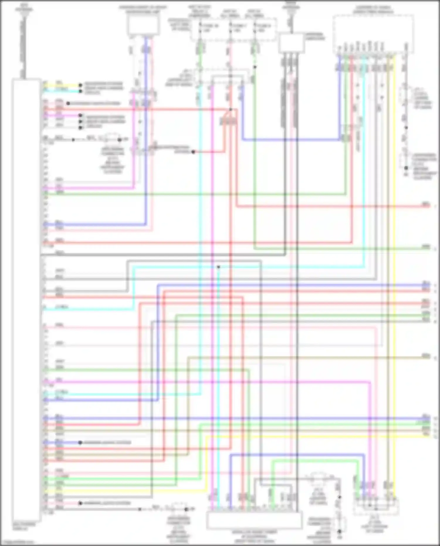 Wiring diagram power distribution system for Mitsubishi Outlander Sport I facelift 2 (2015-2019) (3 of 13)