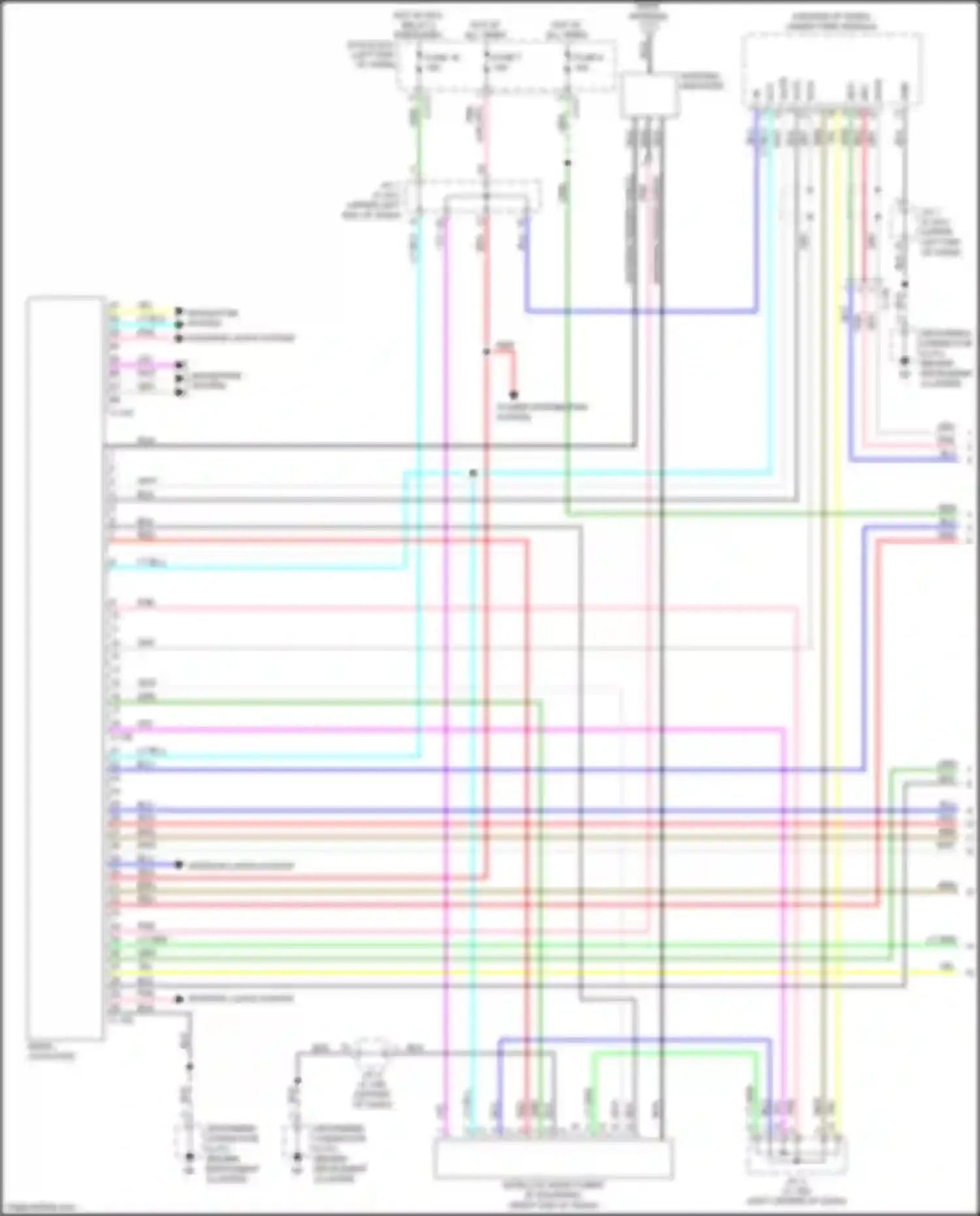 Wiring diagram power distribution system for Mitsubishi Outlander Sport I facelift 2 (2015-2019) (8 of 13)