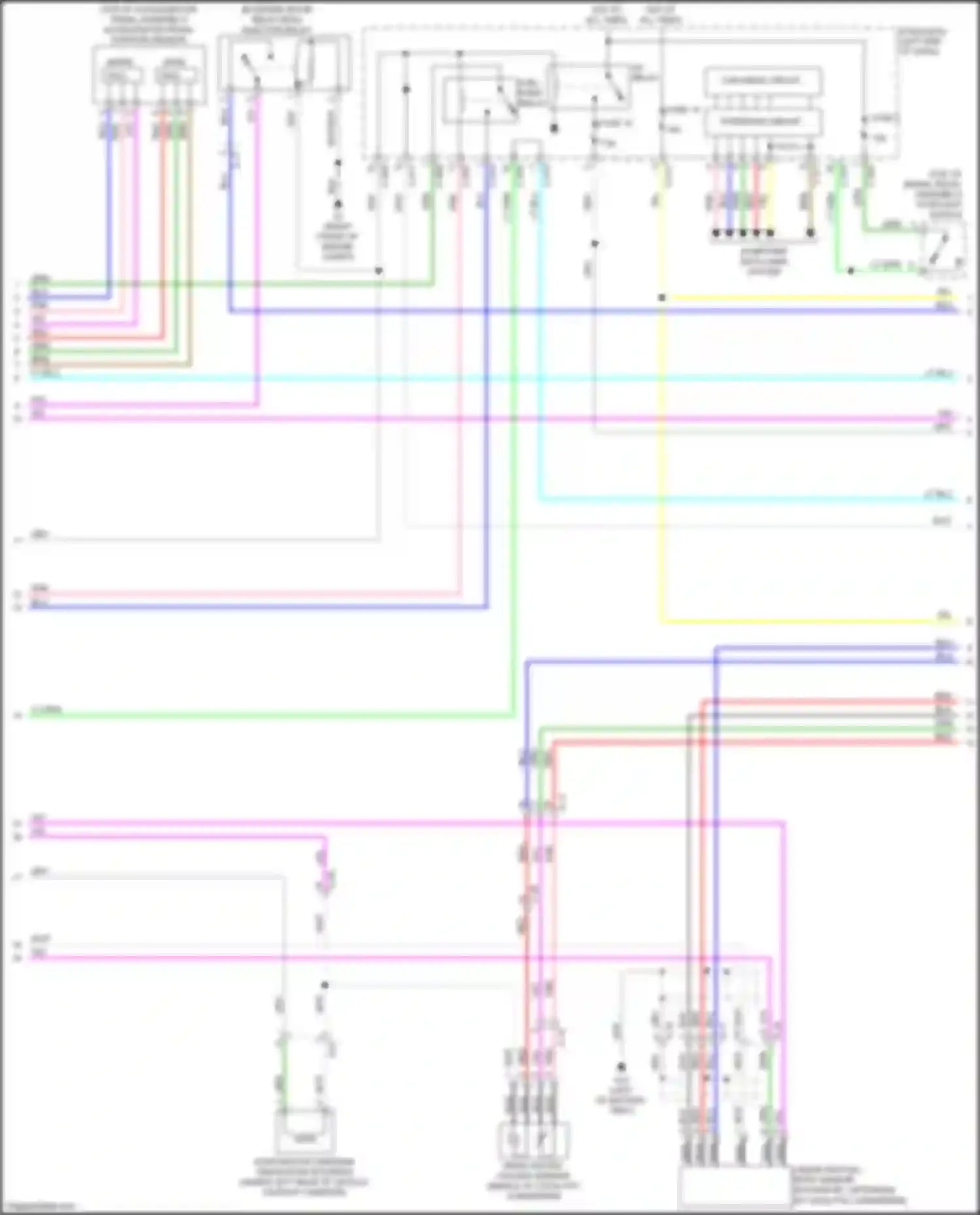 Wiring diagram rear heated oxygen sensor for Mitsubishi Outlander Sport I facelift 2 (2015-2019) (2 of 2)
