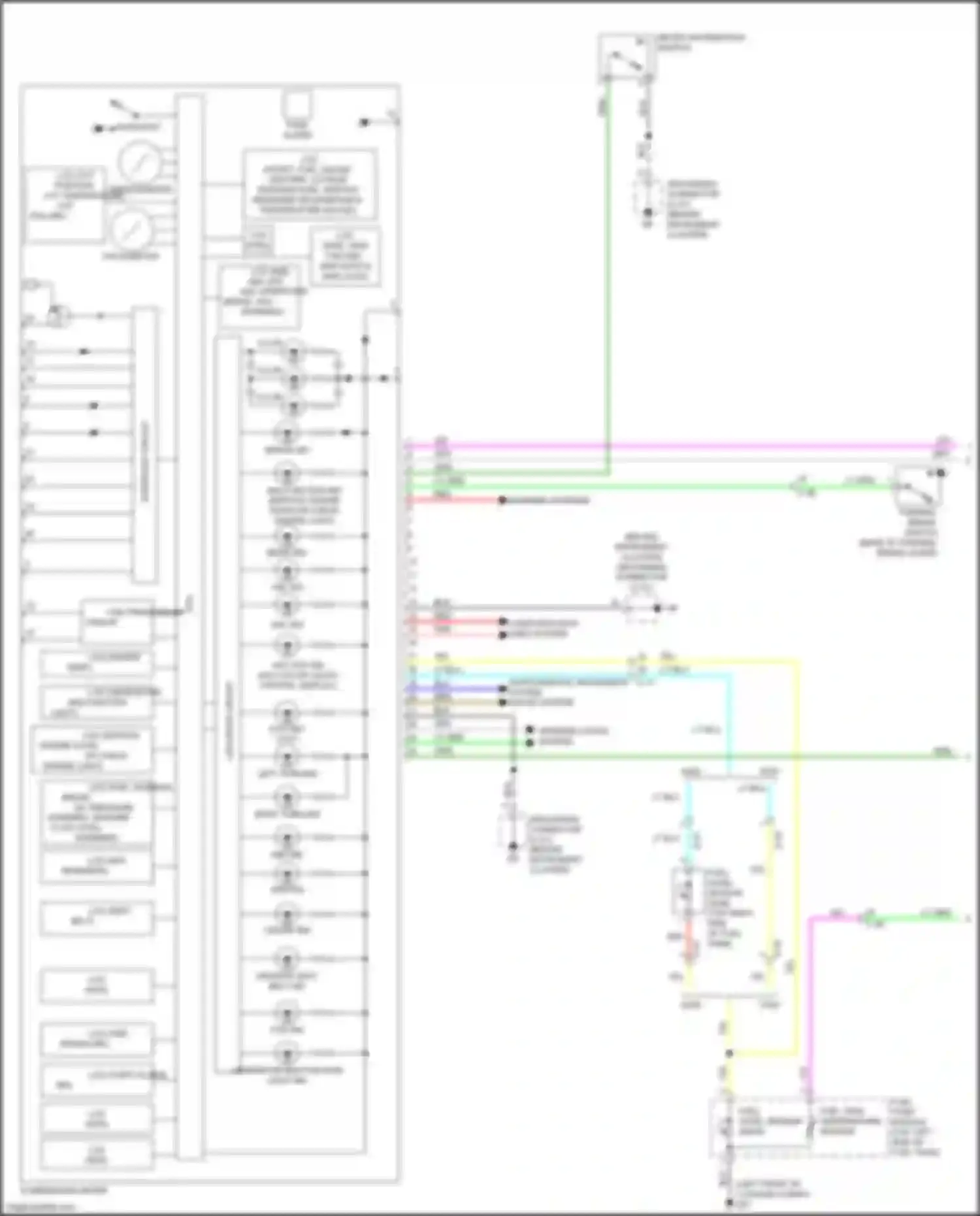Wiring diagram sound system for Mitsubishi Outlander Sport I facelift 2 (2015-2019) (1 of 1)