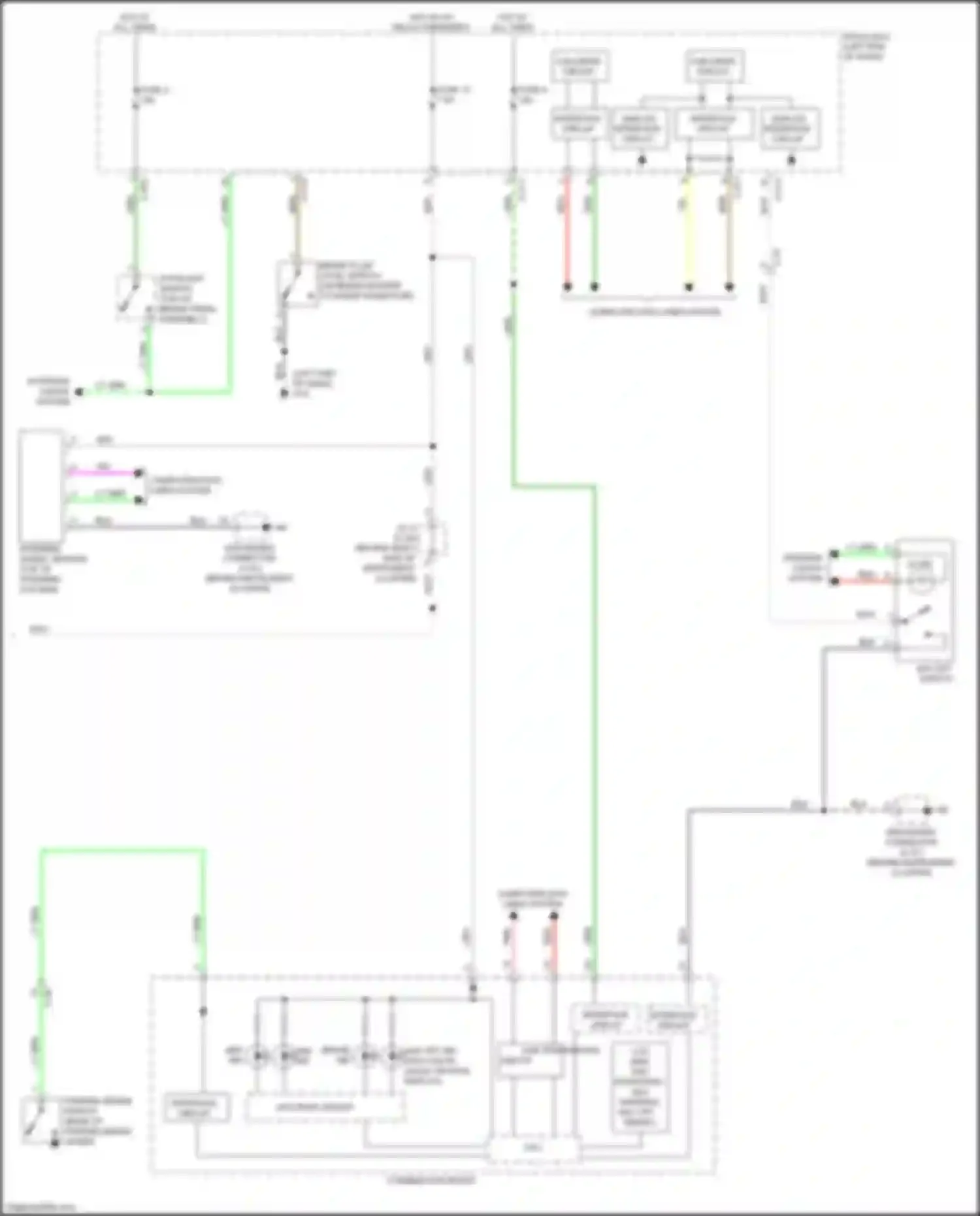 Wiring diagram stoplight switch for Mitsubishi Outlander Sport I facelift 2 (2015-2019) (3 of 8)