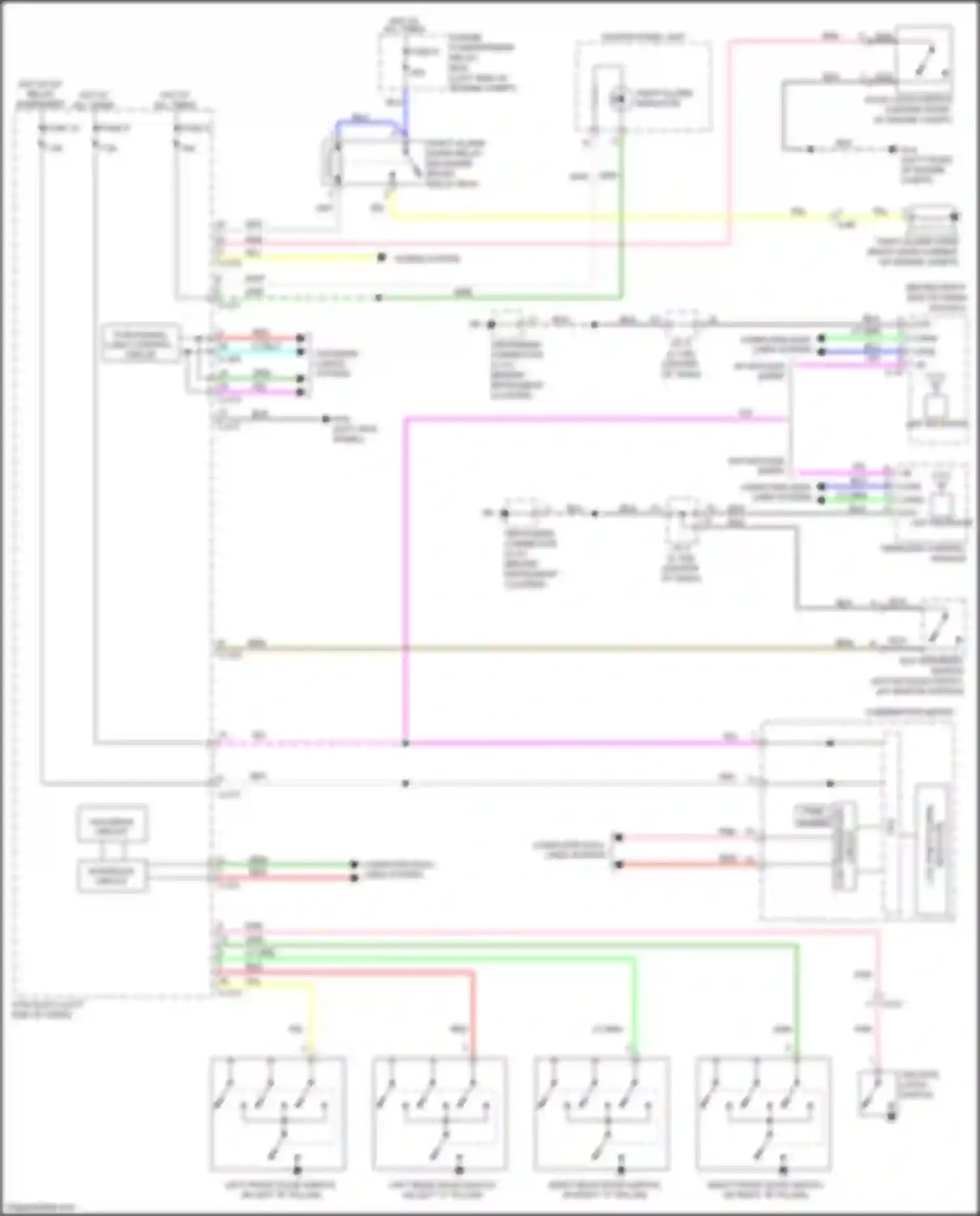 Wiring diagram tailgate latch switch for Mitsubishi Outlander Sport I facelift 2 (2015-2019) (1 of 1)