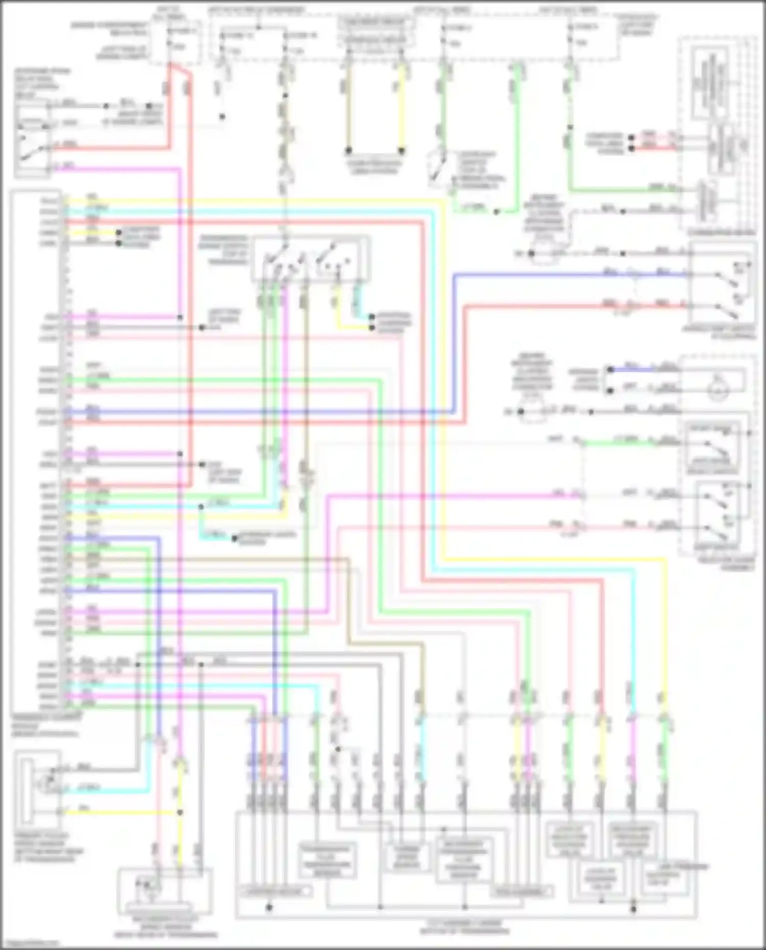 Wiring diagram transmission fluid temperature sensor for Mitsubishi Outlander Sport I facelift 2 (2015-2019) (2 of 2)