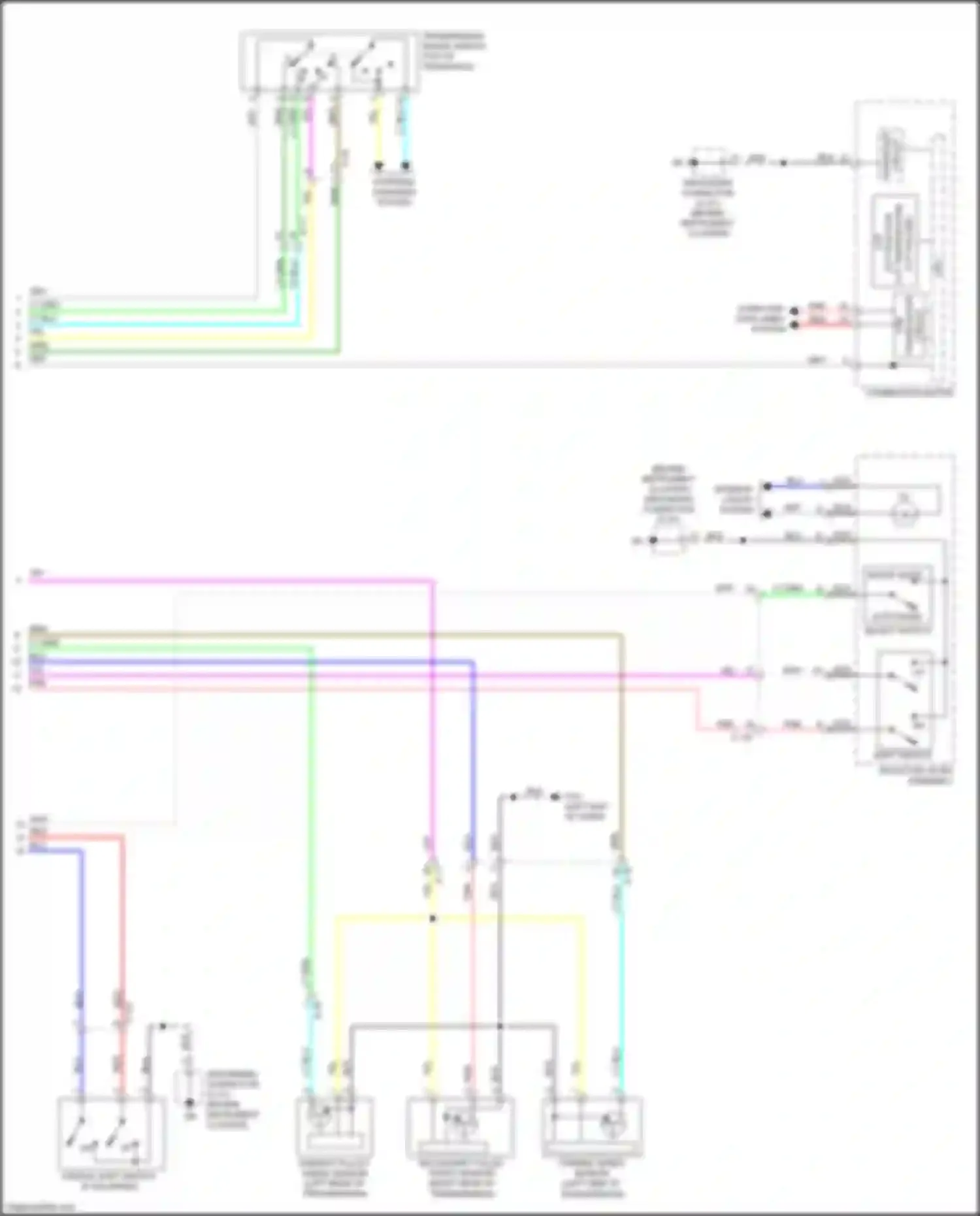 Wiring diagram transmission range switch for Mitsubishi Outlander Sport I facelift 2 (2015-2019) (1 of 7)