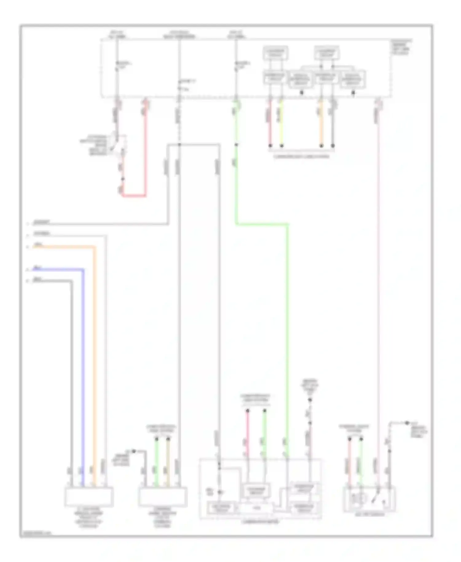 Outlander Mitsubishi I (2002-2009): Anti-lock brakes circuit, with active skid control (2 of 2)