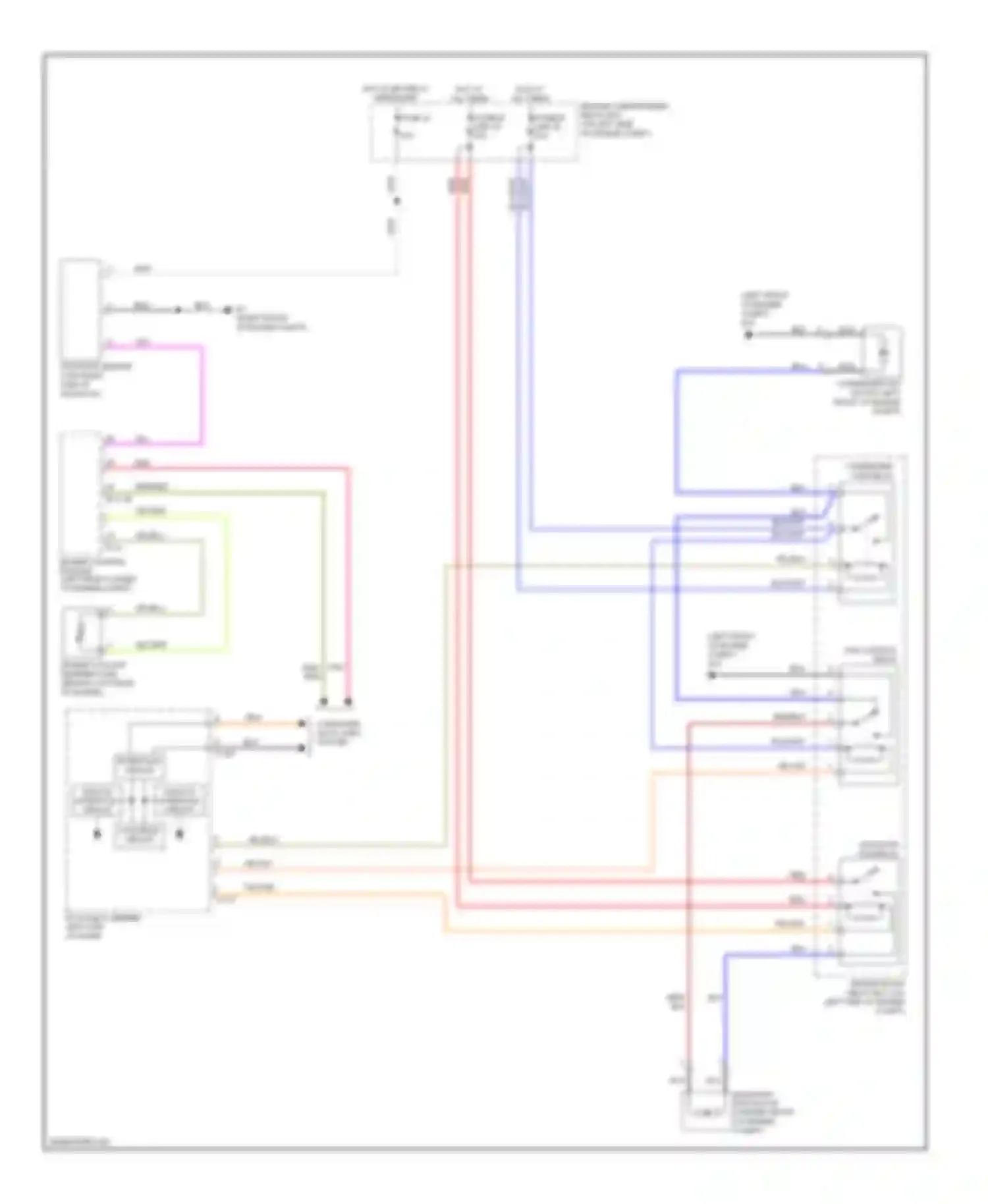 Outlander Mitsubishi I (2002-2009): Cooling fan circuit
