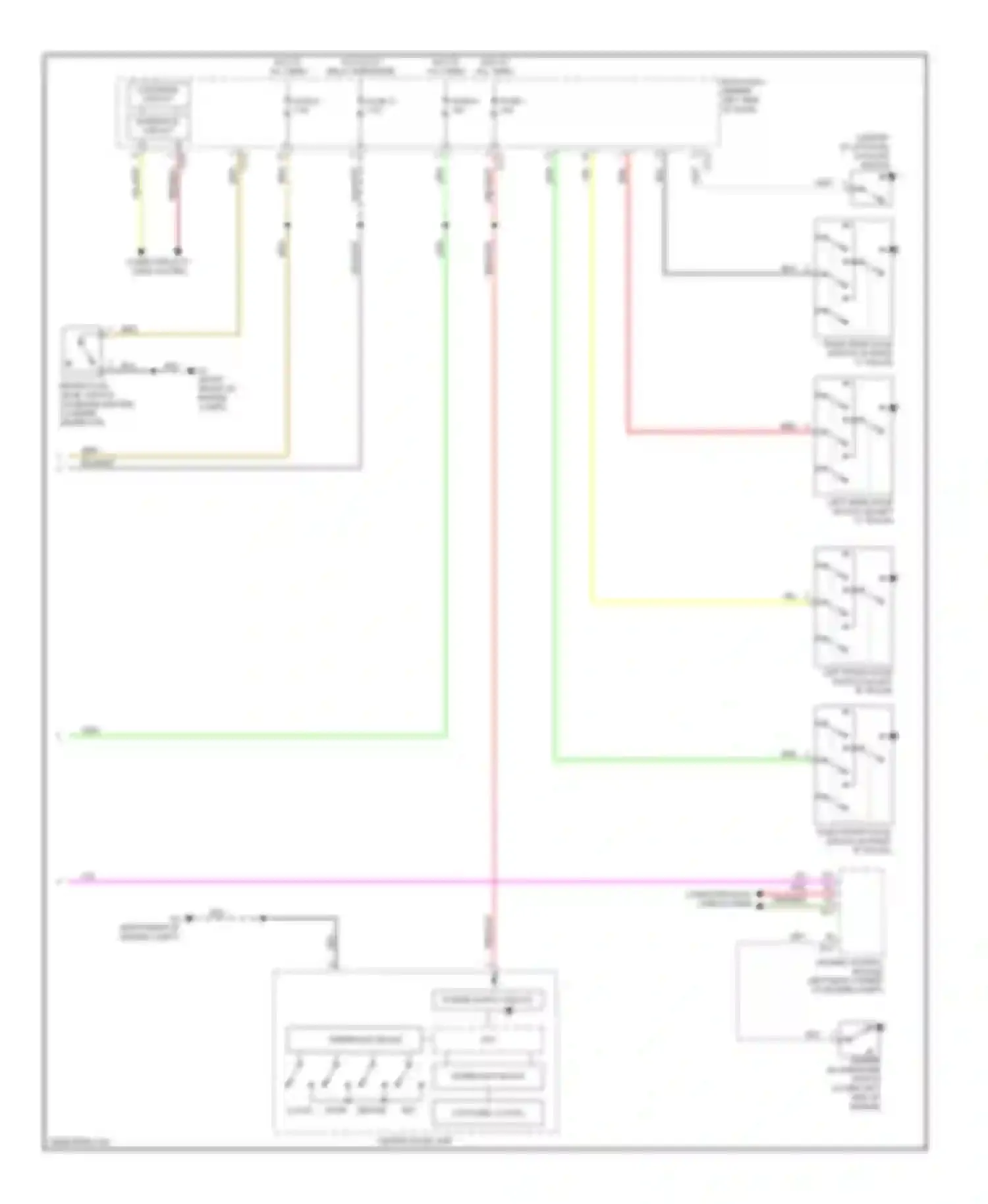 Outlander Mitsubishi I (2002-2009): Instrument cluster circuit (2 of 2)