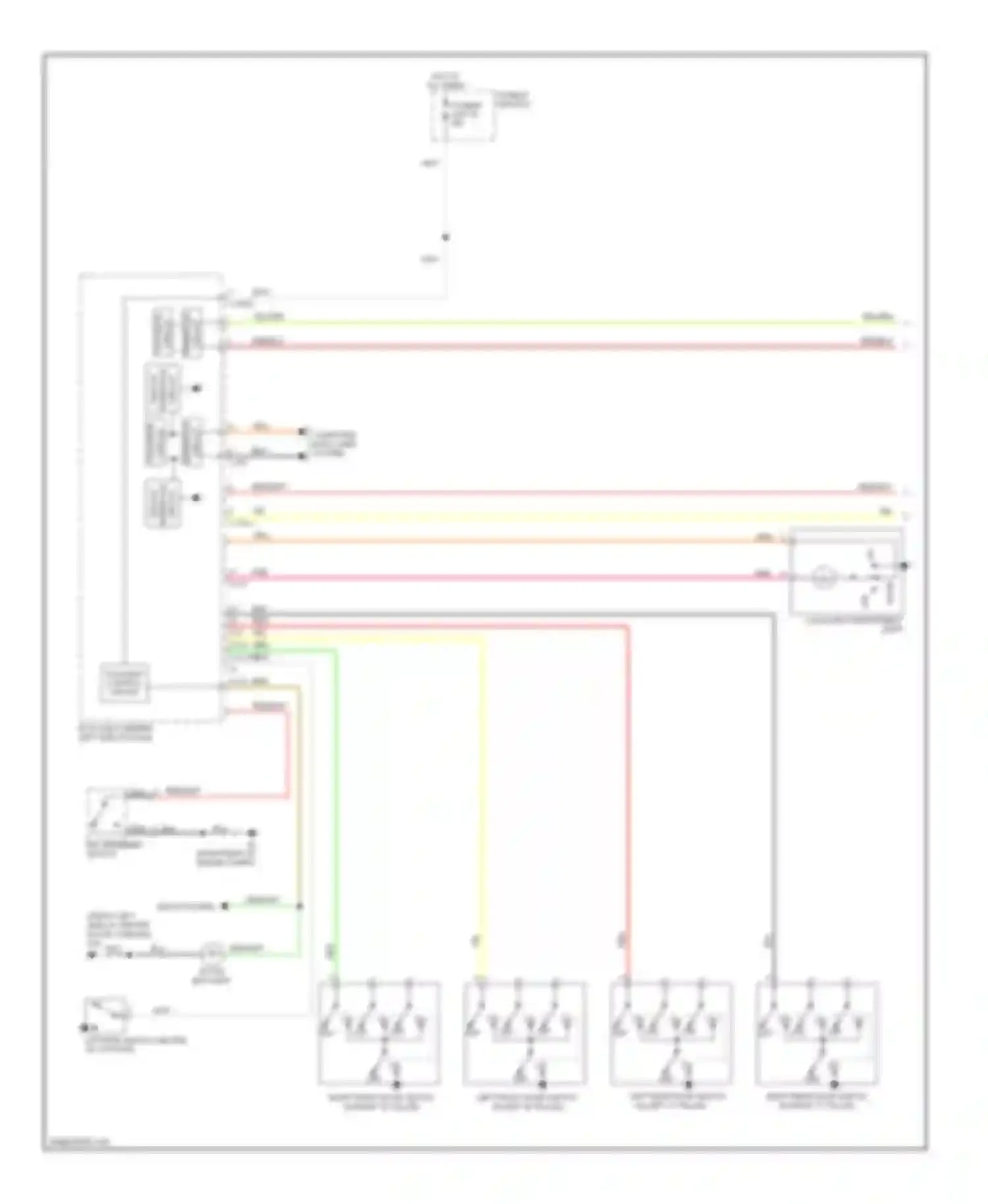 Outlander Mitsubishi I (2002-2009): Courtesy lamps circuit (1 of 2)