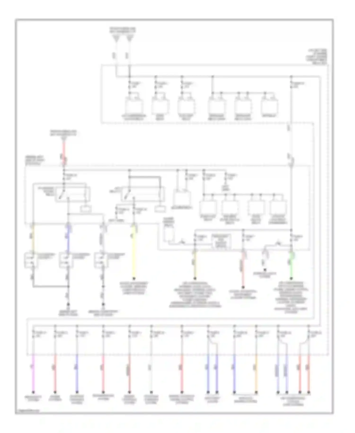 Outlander Mitsubishi I (2002-2009): Power distribution circuit (2 of 2)