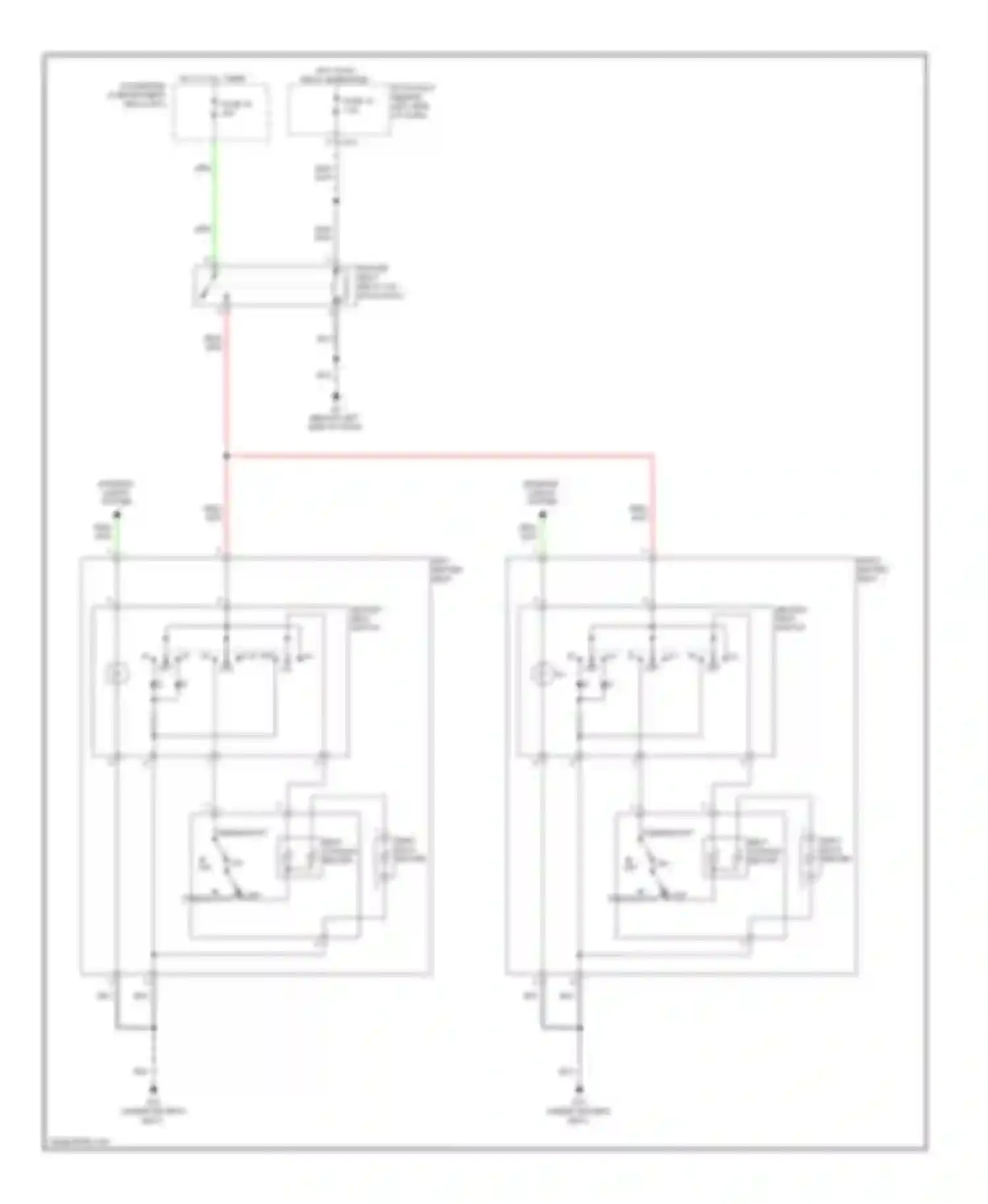 Outlander Mitsubishi I (2002-2009): Heated seats circuit