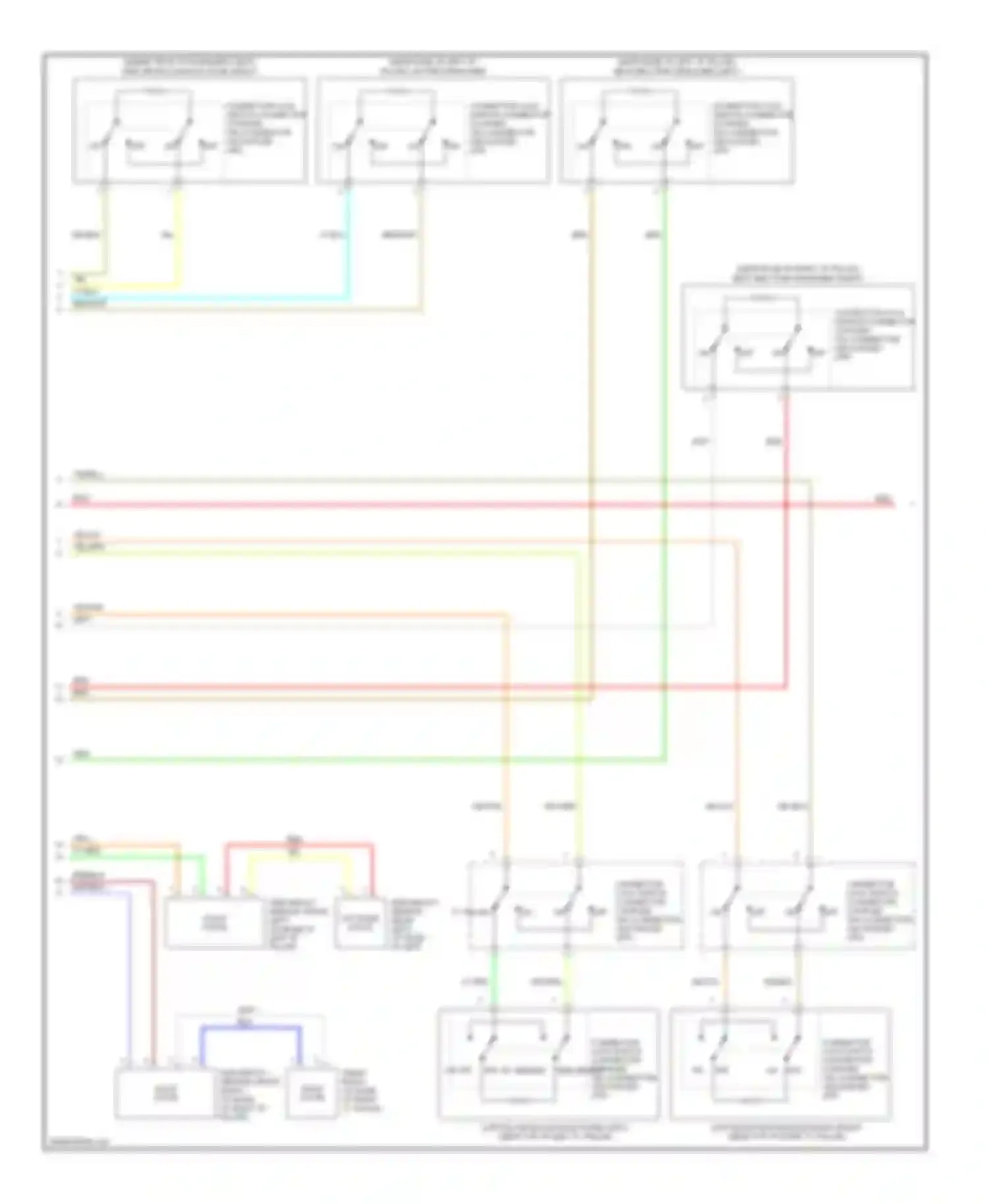 Outlander Mitsubishi I (2002-2009): Supplemental restraints circuit (2 of 4)