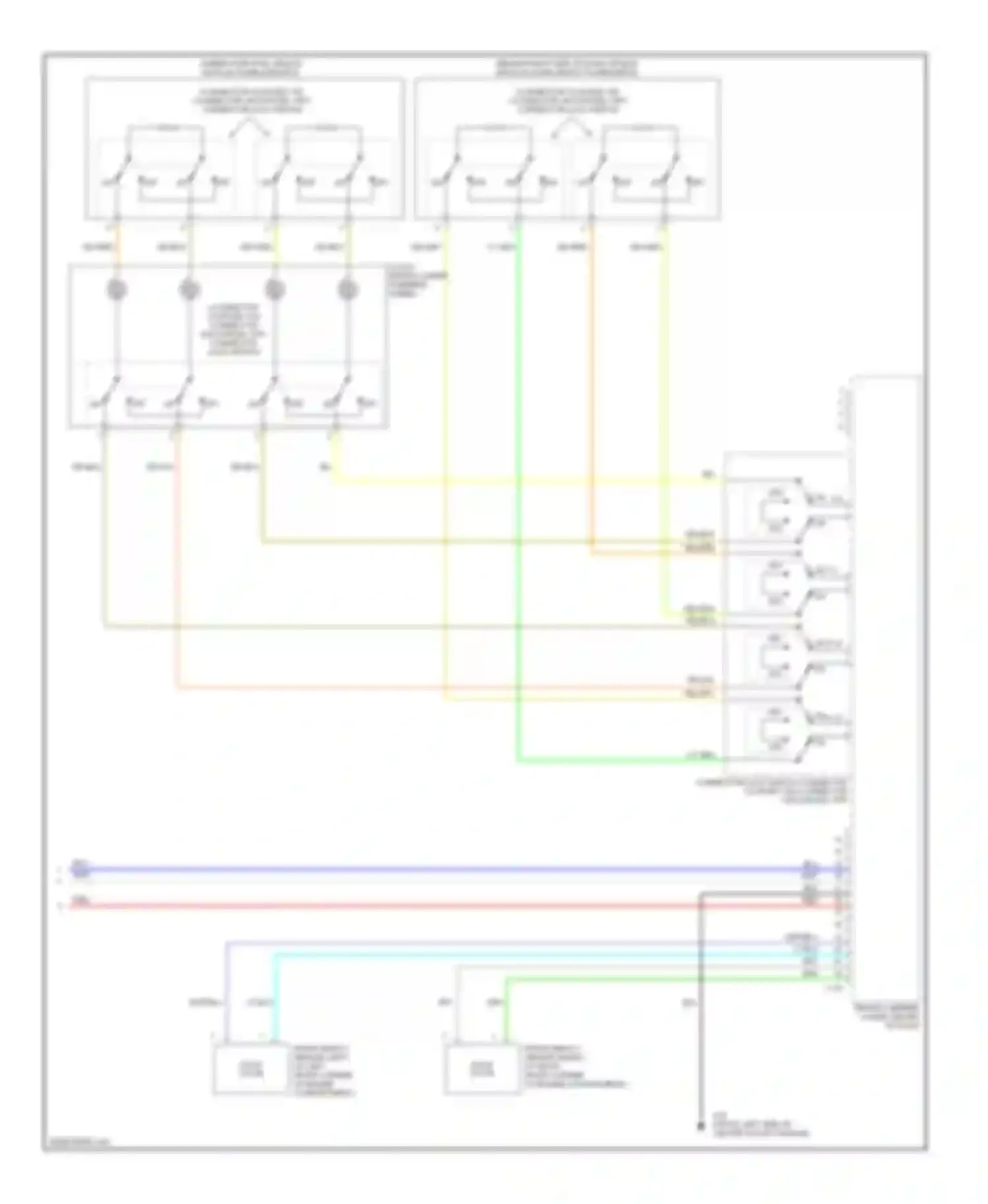Outlander Mitsubishi I (2002-2009): Supplemental restraints circuit (4 of 4)