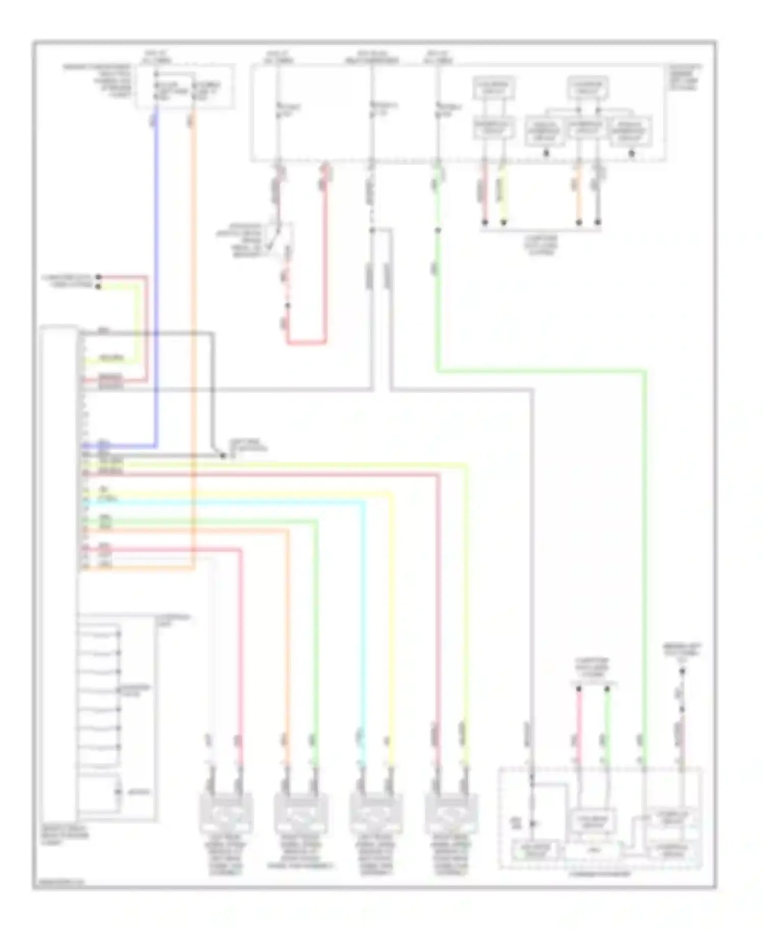 Wiring diagram fusible link 27 for Mitsubishi Outlander I (2002-2009) (2 of 2)